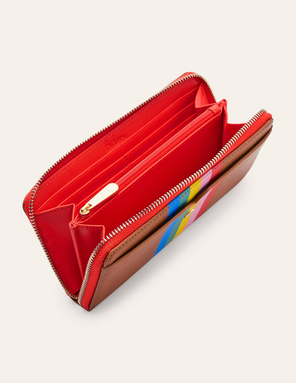 Wallet-Tan Multi Stripe-3