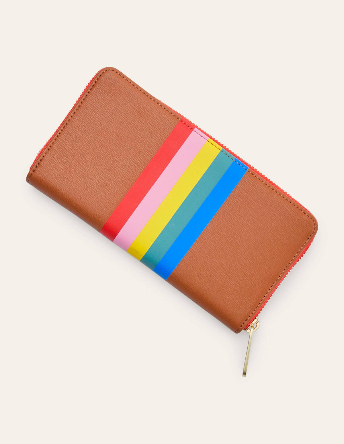 Wallet-Tan Multi Stripe-4