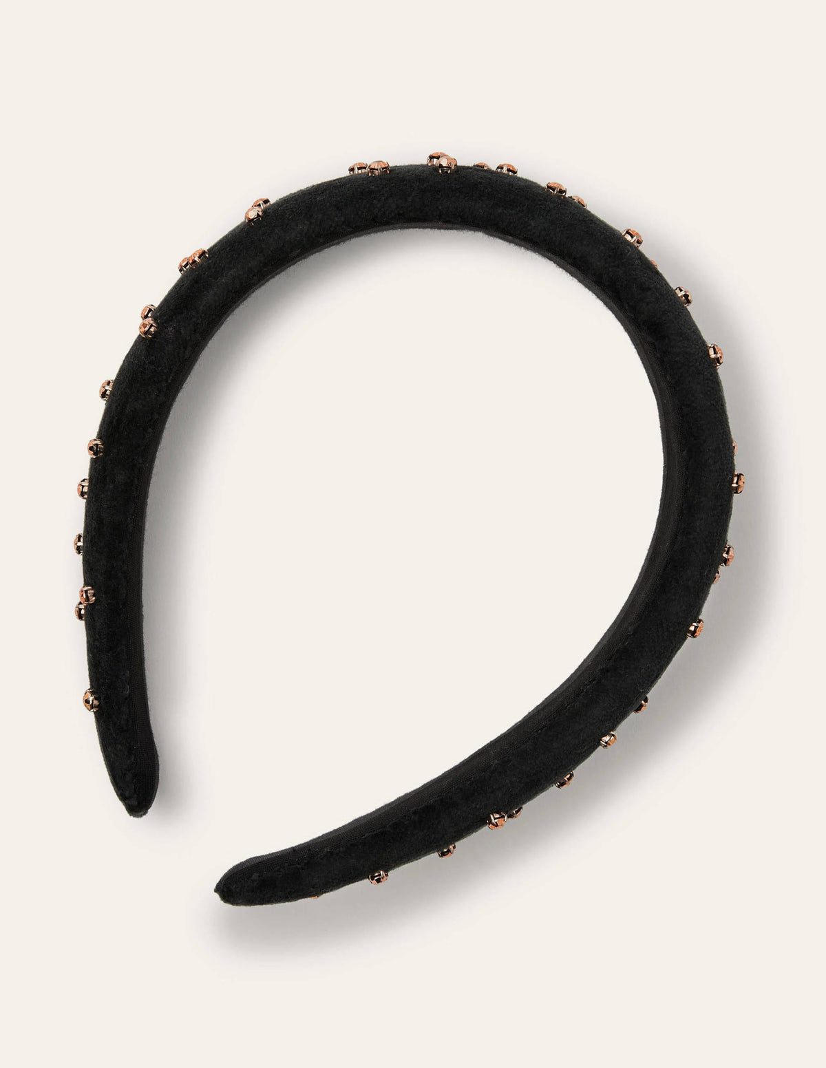 Jewelled Headband-Black/Gold Jewels - Image 2