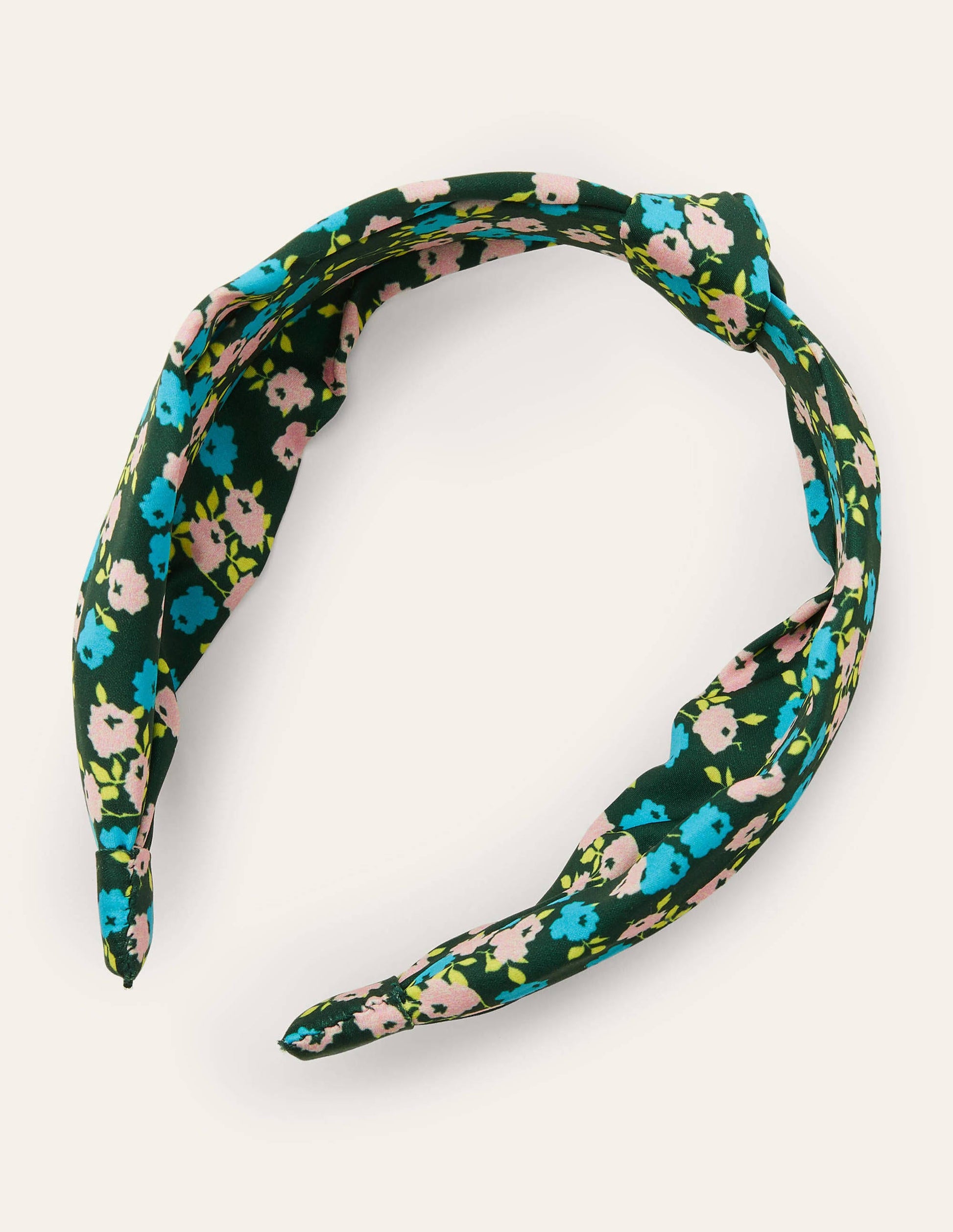 Knotted Headband-Midnight Garden, Sprig-1