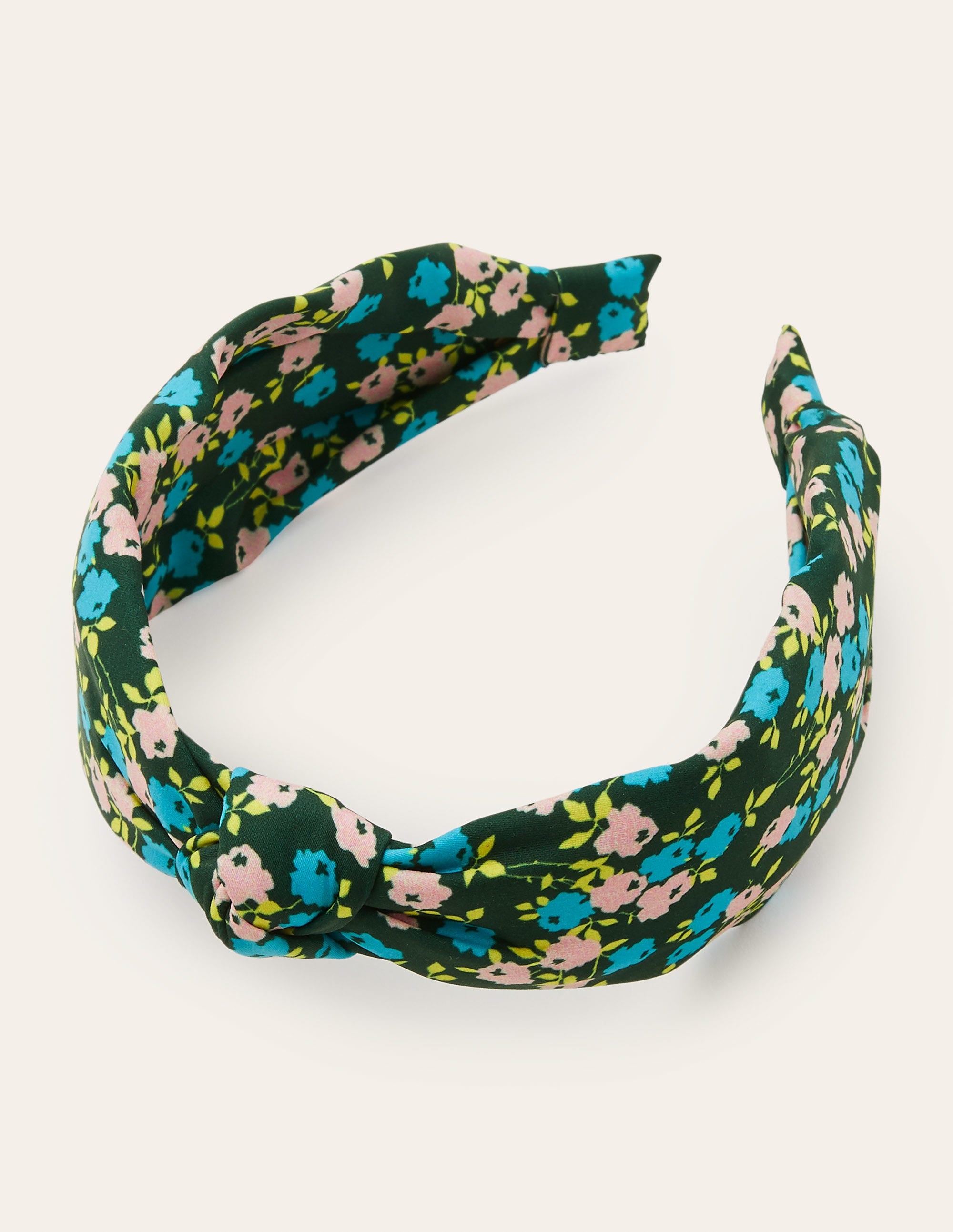 Knotted Headband-Midnight Garden, Sprig - Image 2