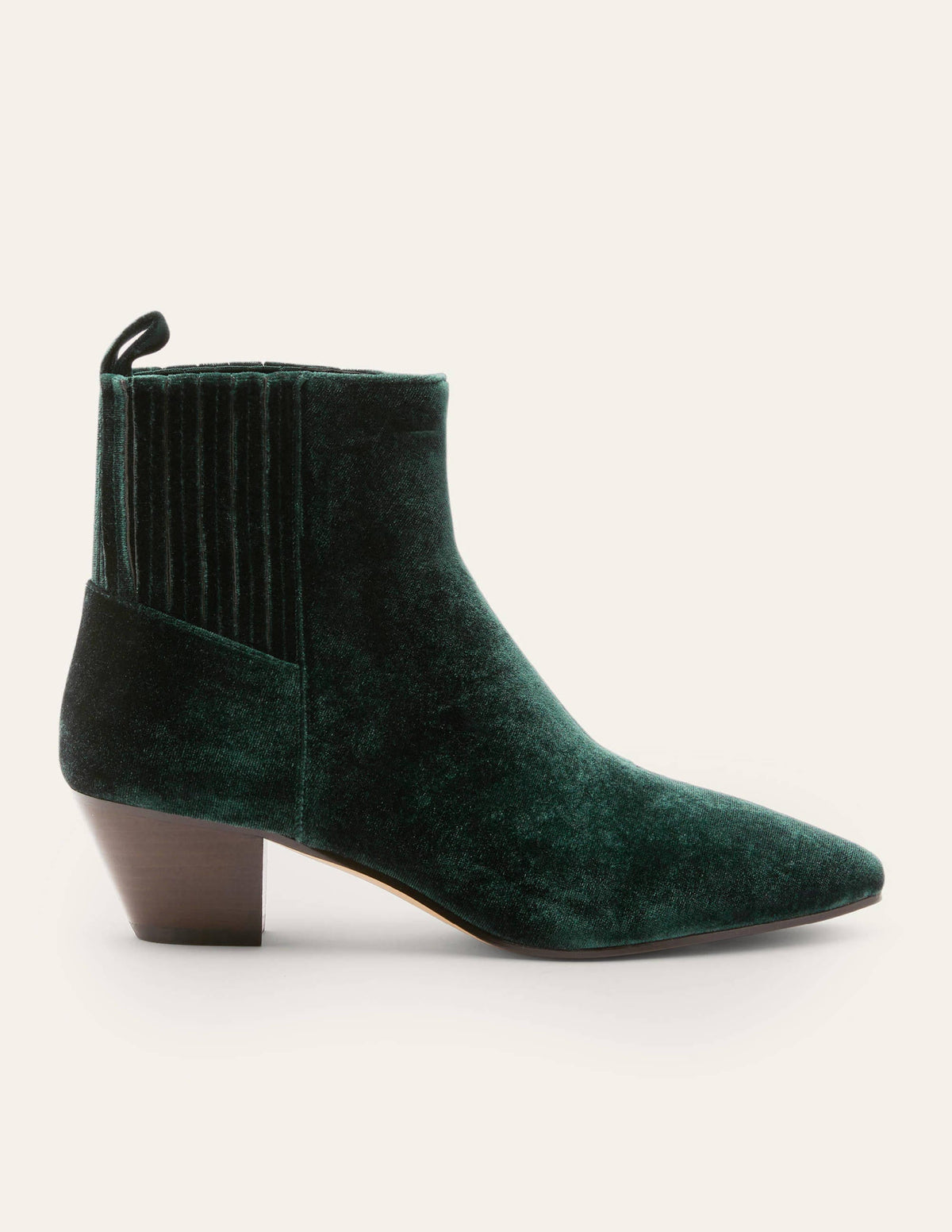 Western Ankle Boots-Midnight Garden Velvet-2
