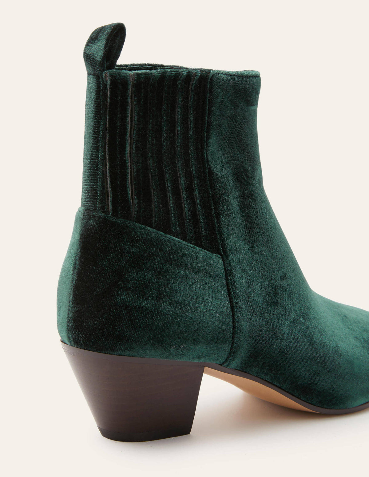 Western Ankle Boots-Midnight Garden Velvet - Image 4