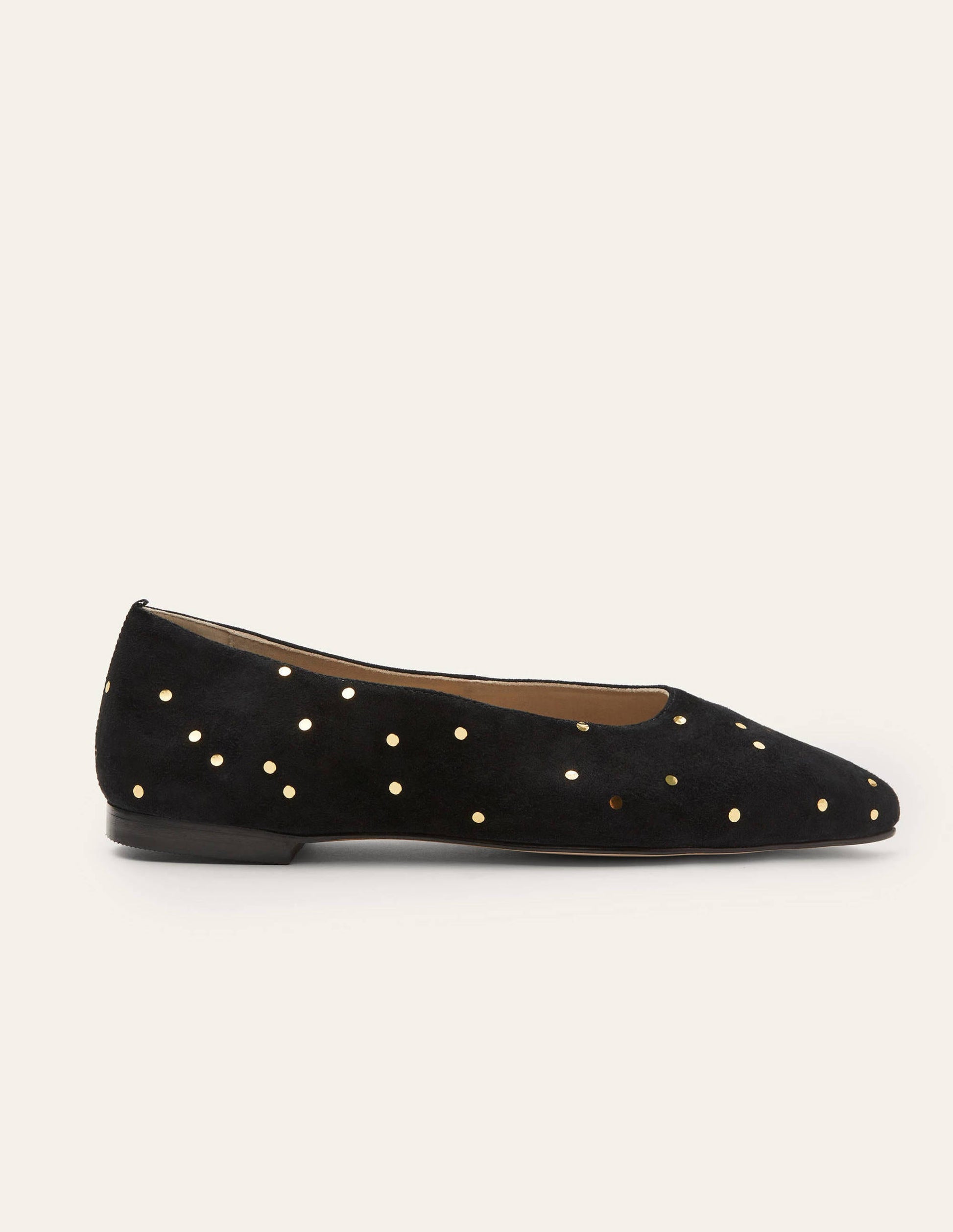 Catriona Ballerinas-Black and Gold, Scattered Spot-2