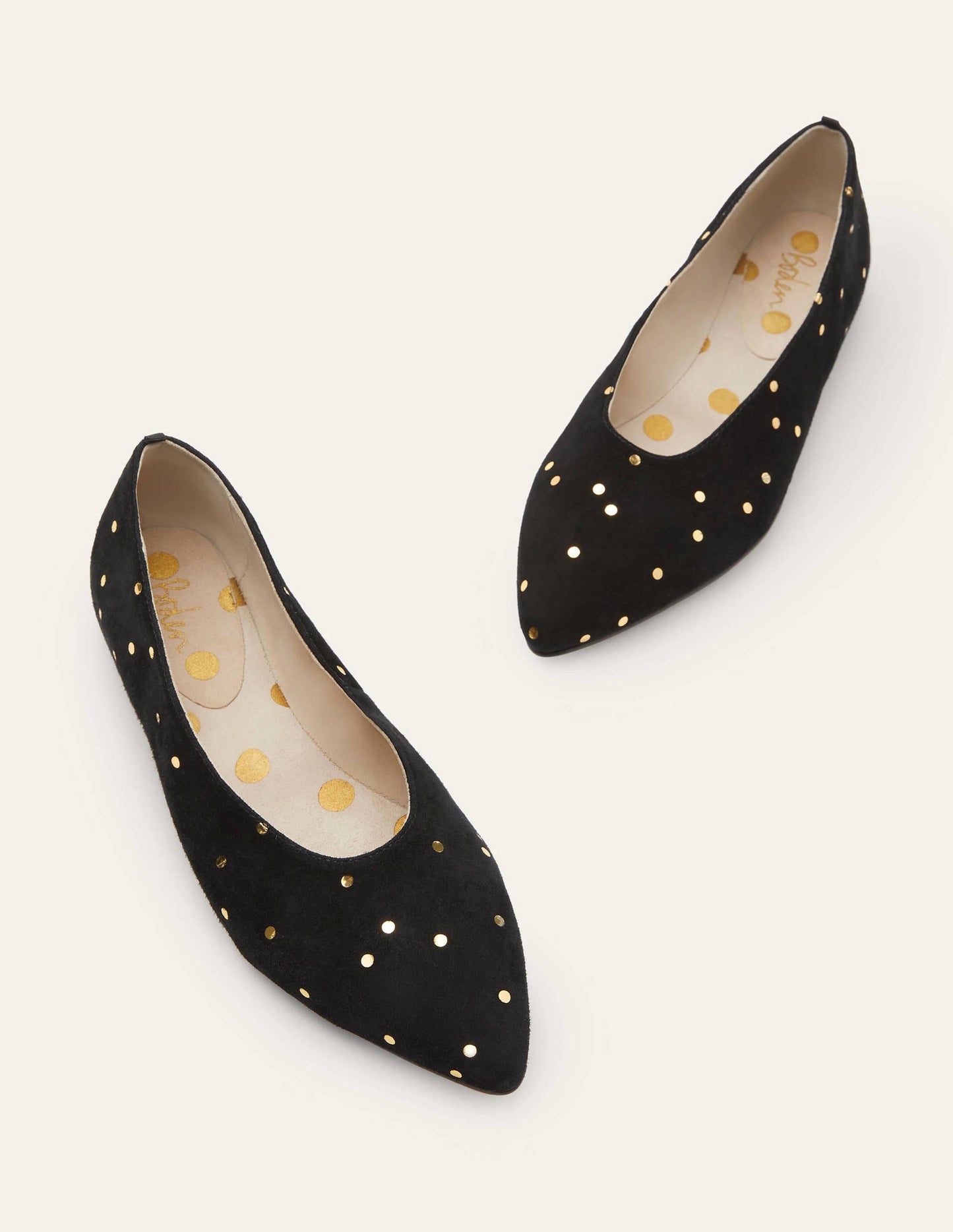Catriona Ballerinas-Black and Gold, Scattered Spot