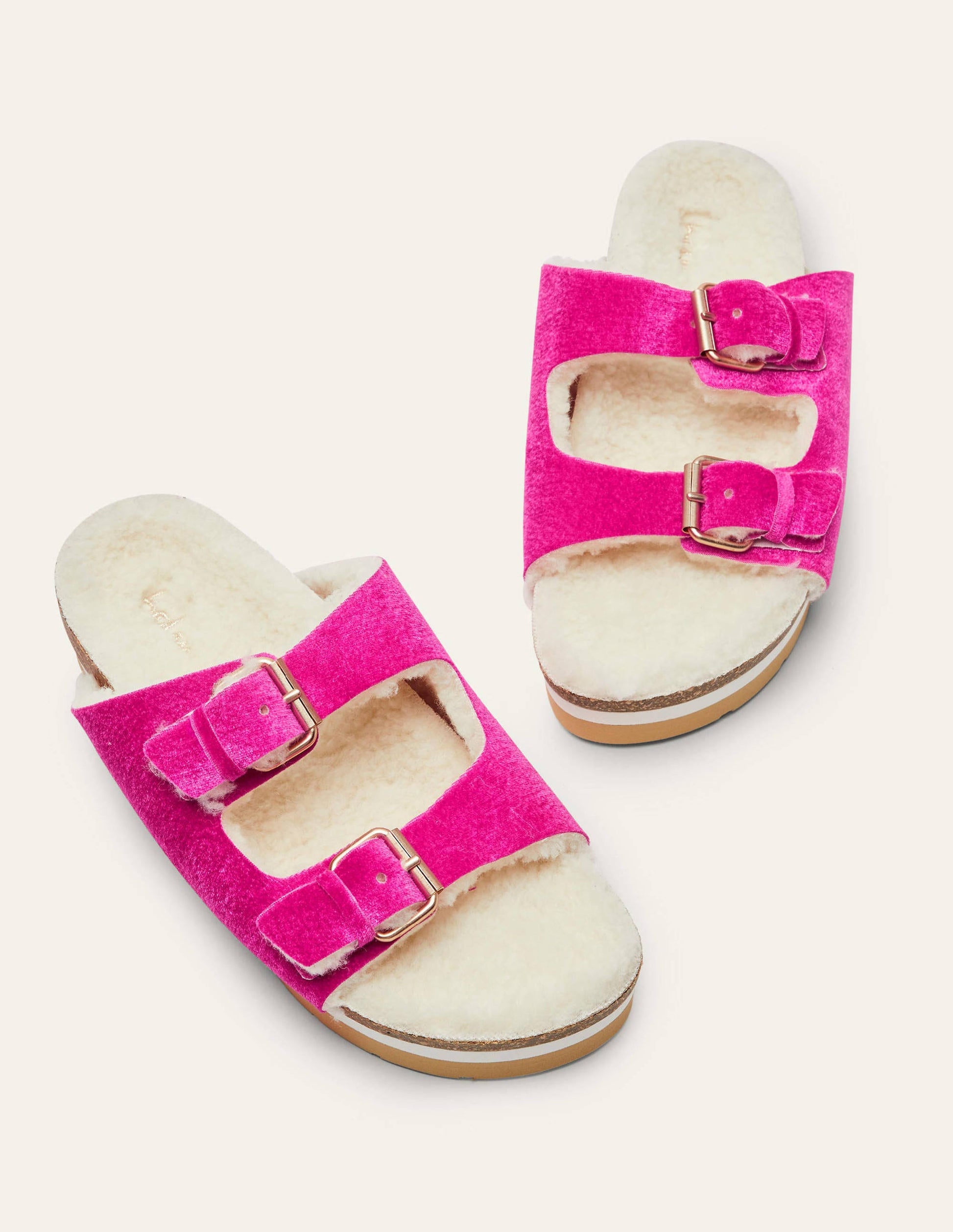 Cosy Slippers-Festival Pink Velvet-3