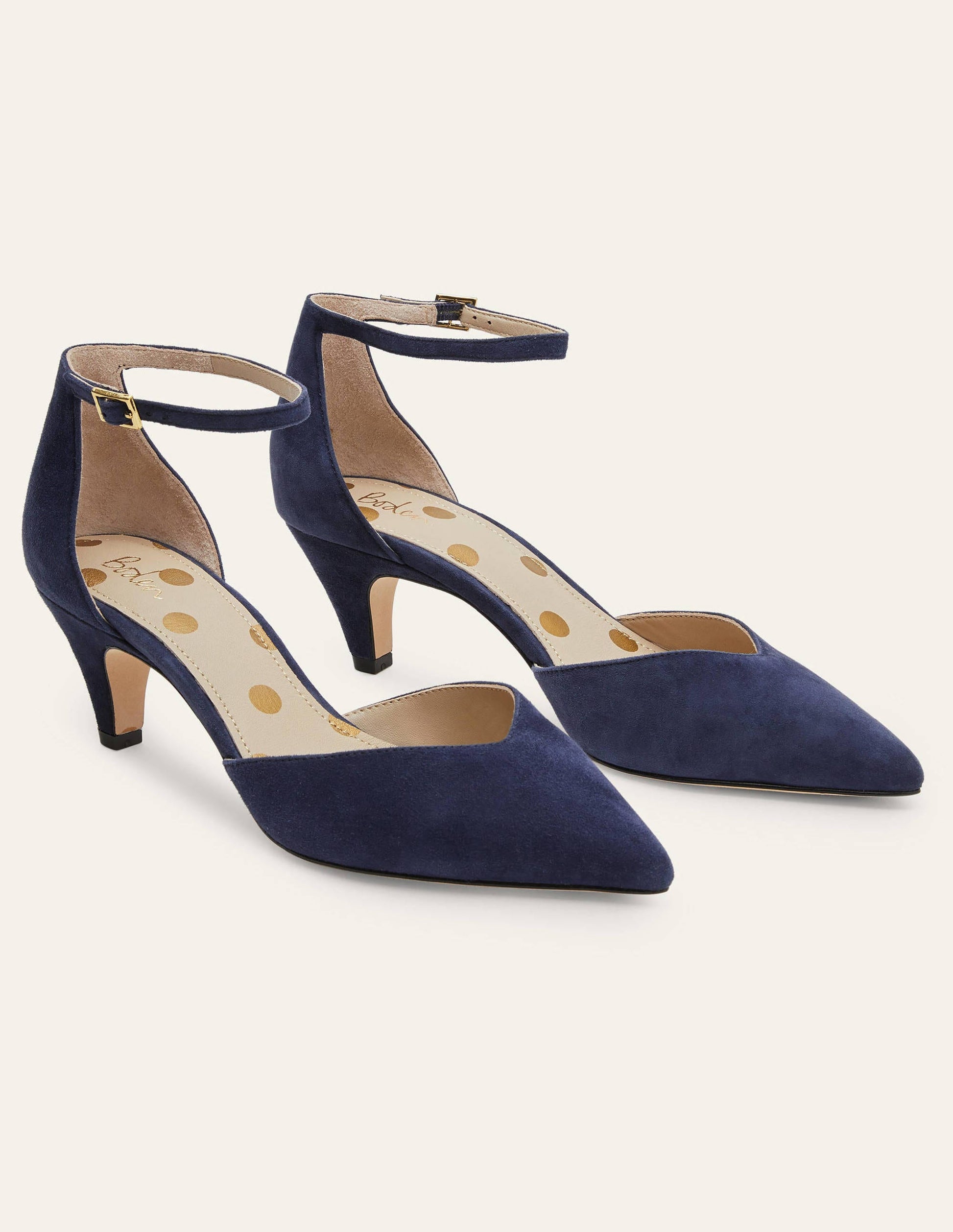 Ankle Strap Heels-Navy-4
