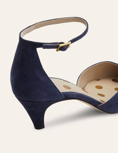 Ankle Strap Heels-Navy-5