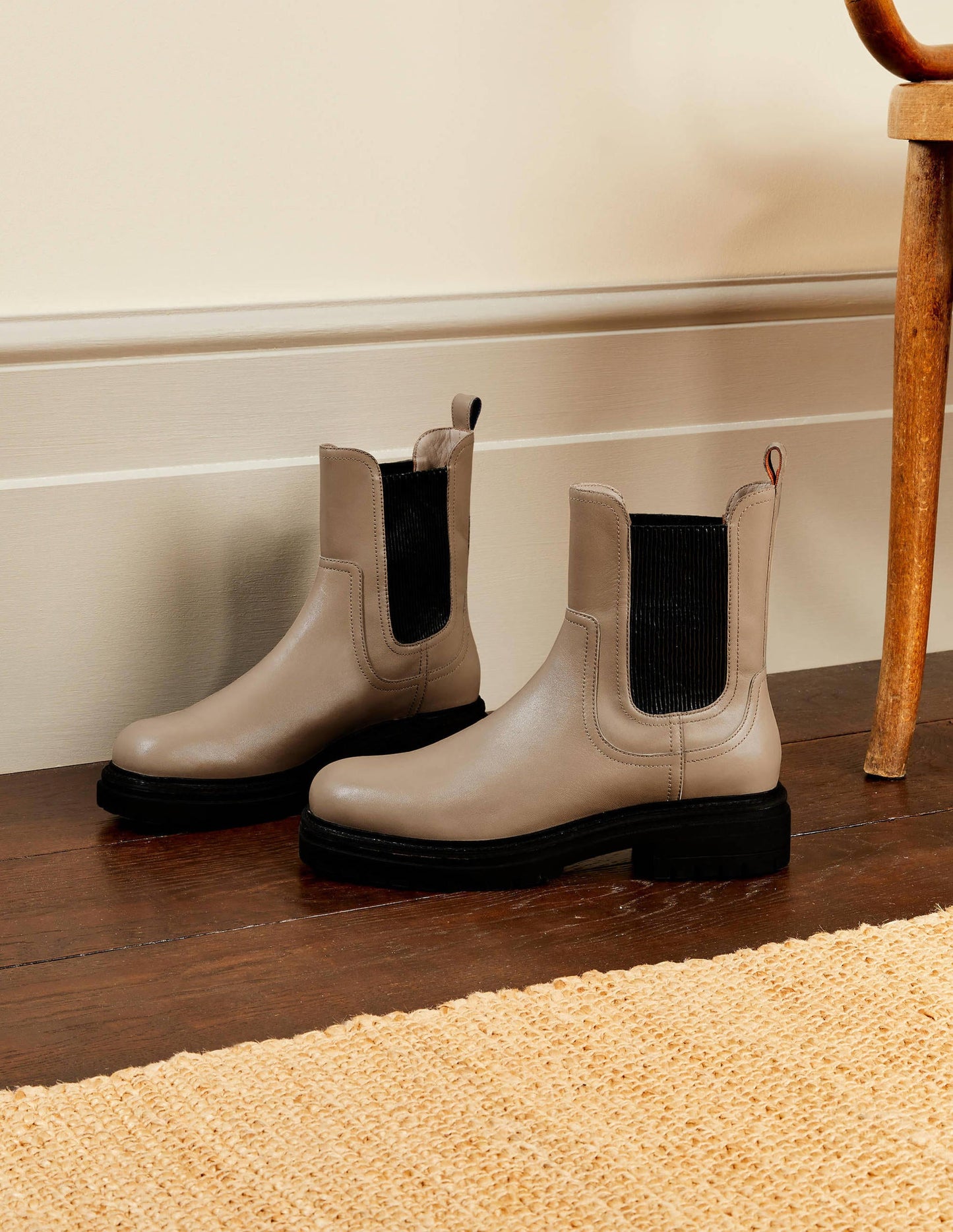 Chunky Chelsea Boots-Irish Cream