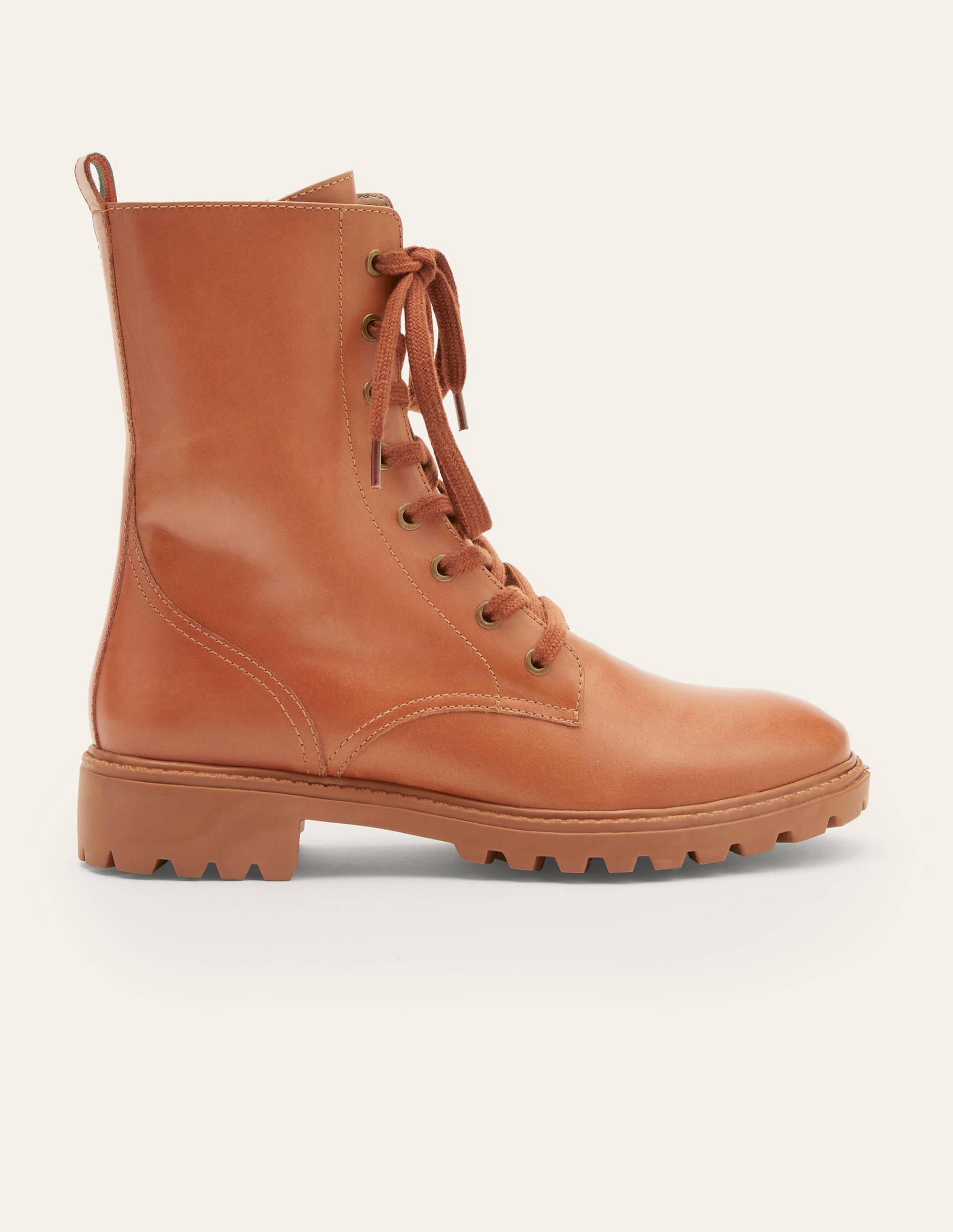 Lace-up Boots-Tan - Image 2