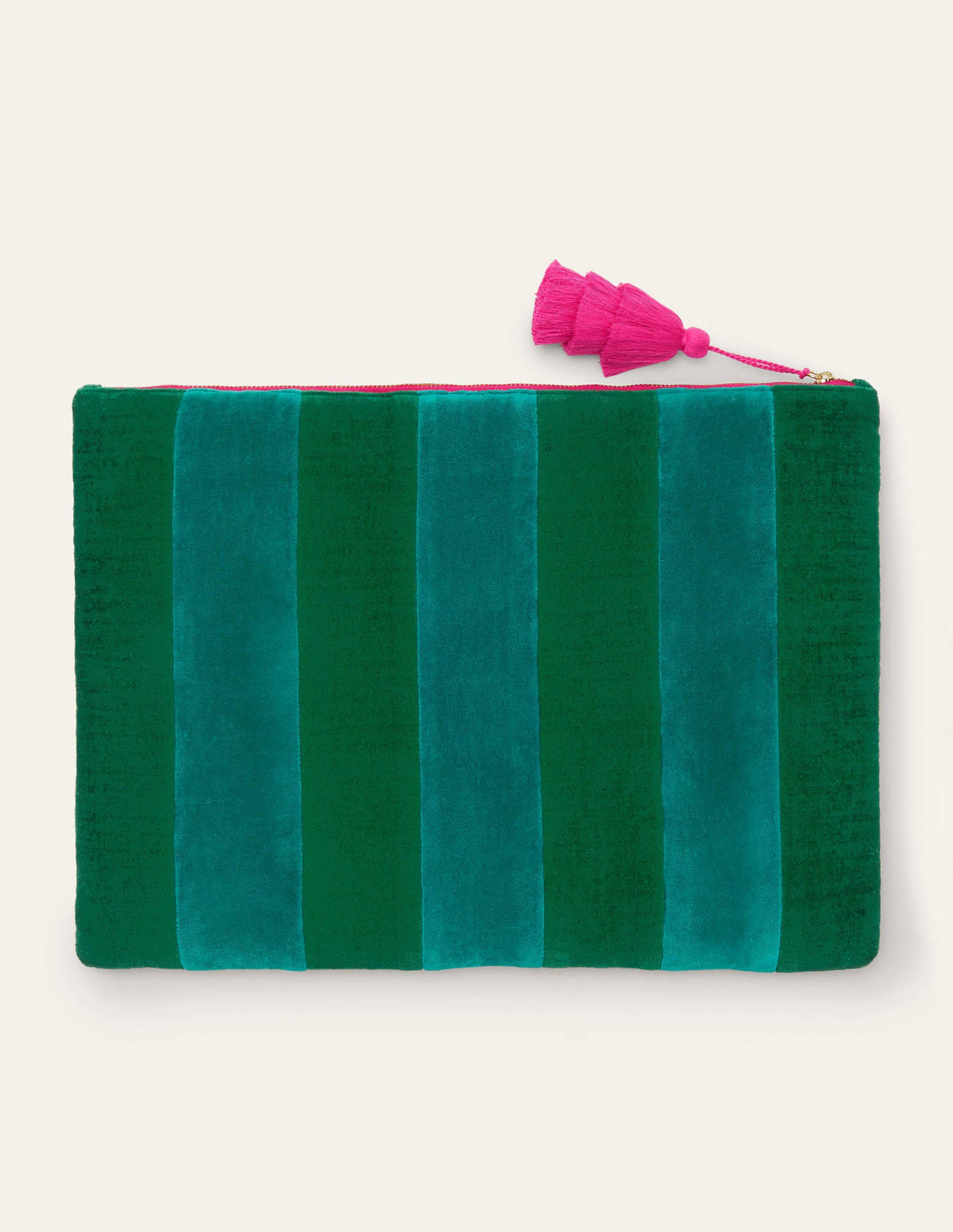 Velvet Laptop Pouch-Sail/Forest - Image 3