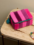 Velvet Trinket Box-Festival Pink/Wine