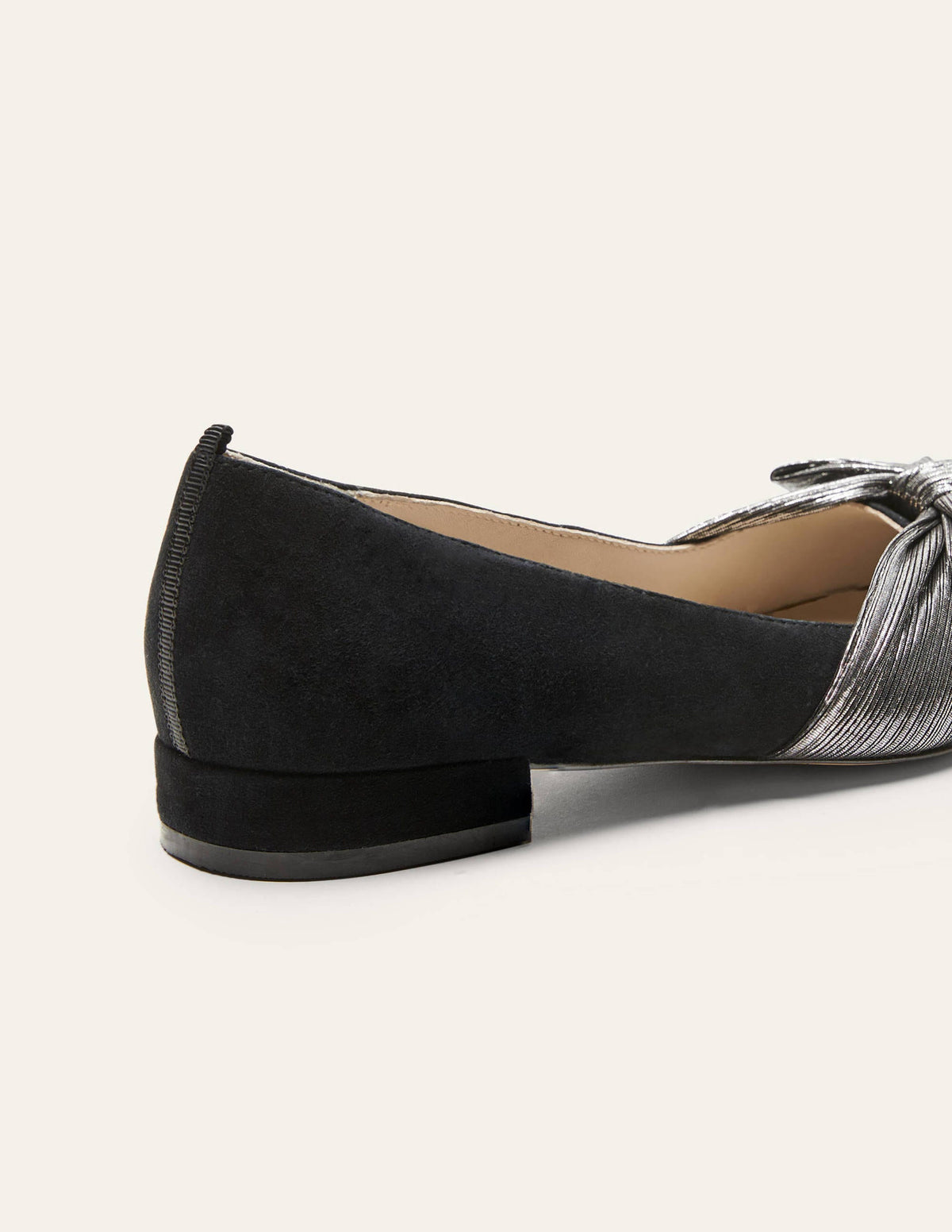 Vanessa Bow Shoes-Black/Gunmetal - Image 4