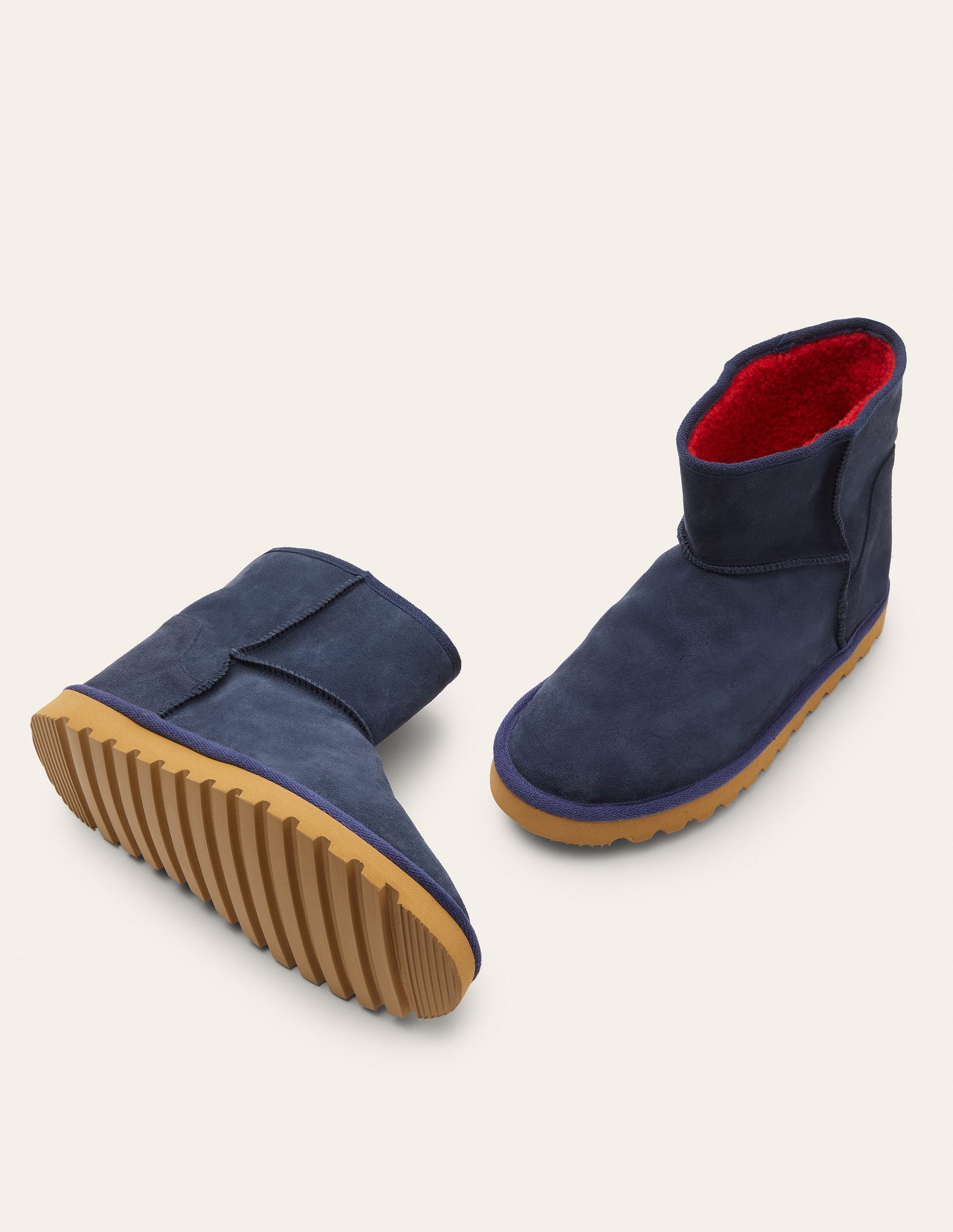 Borg Lined Boots-Navy-3