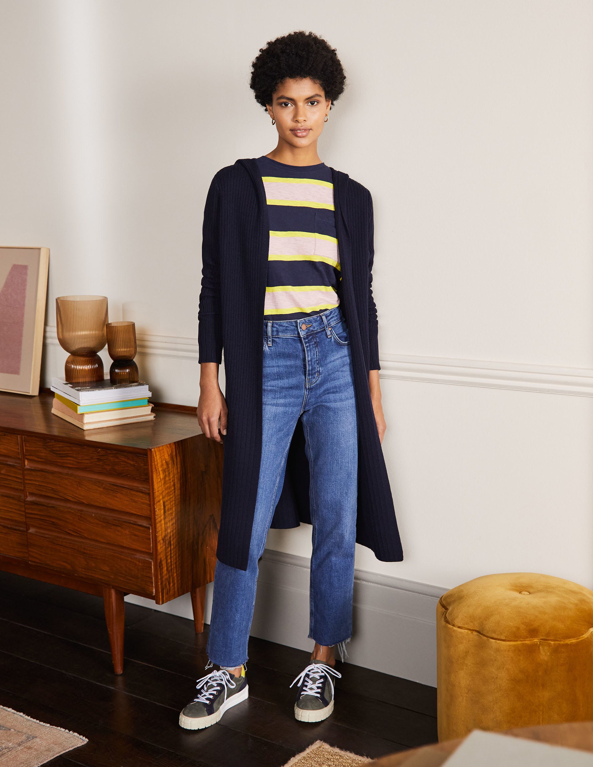 Pippa Layered Sole Trainers-Alder/Navy - Image 3