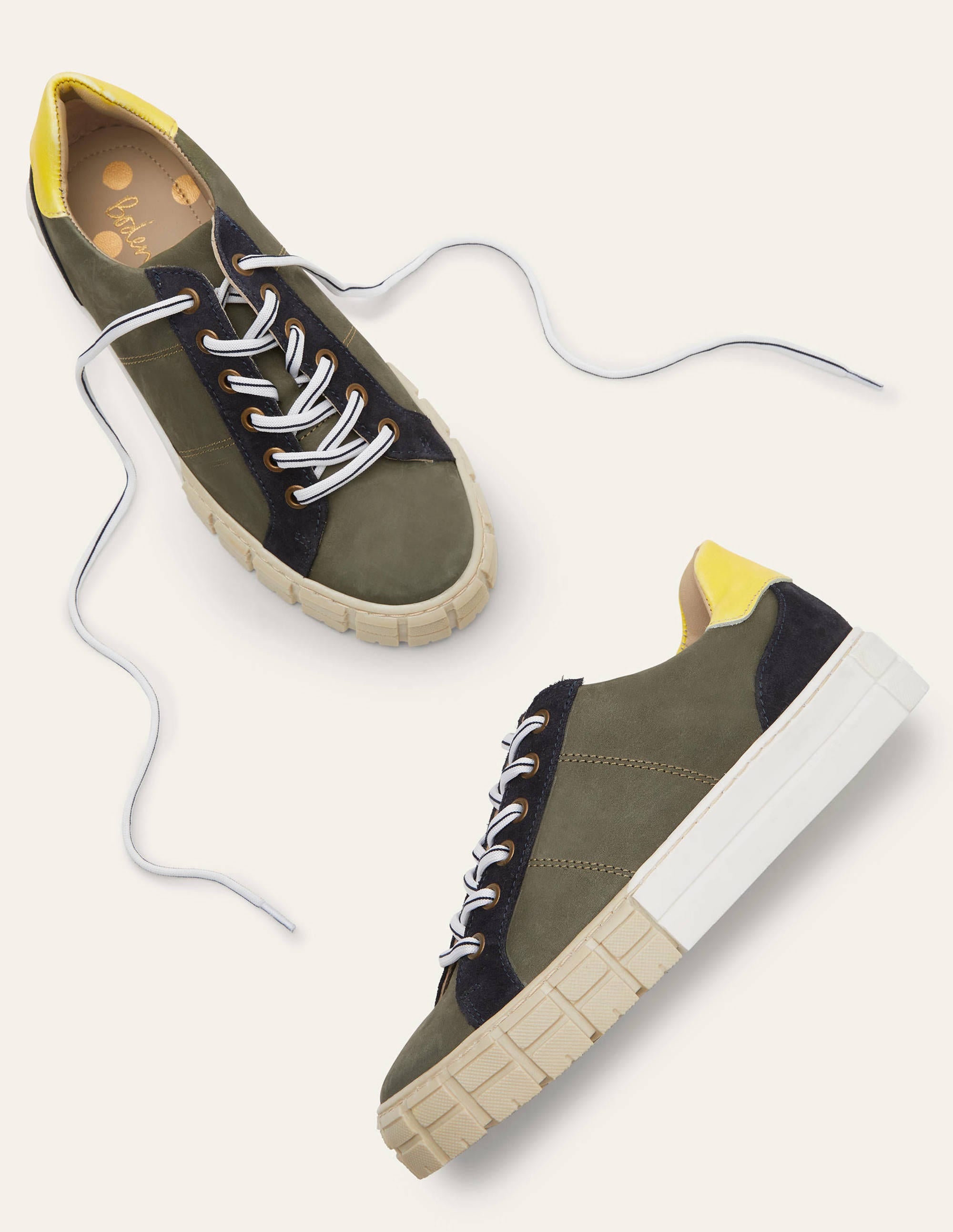 Pippa Layered Sole Trainers-Alder/Navy - Image 4