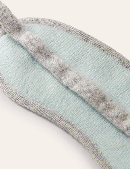 Cashmere Eye Mask-Grey Marl/Fresh Water-2