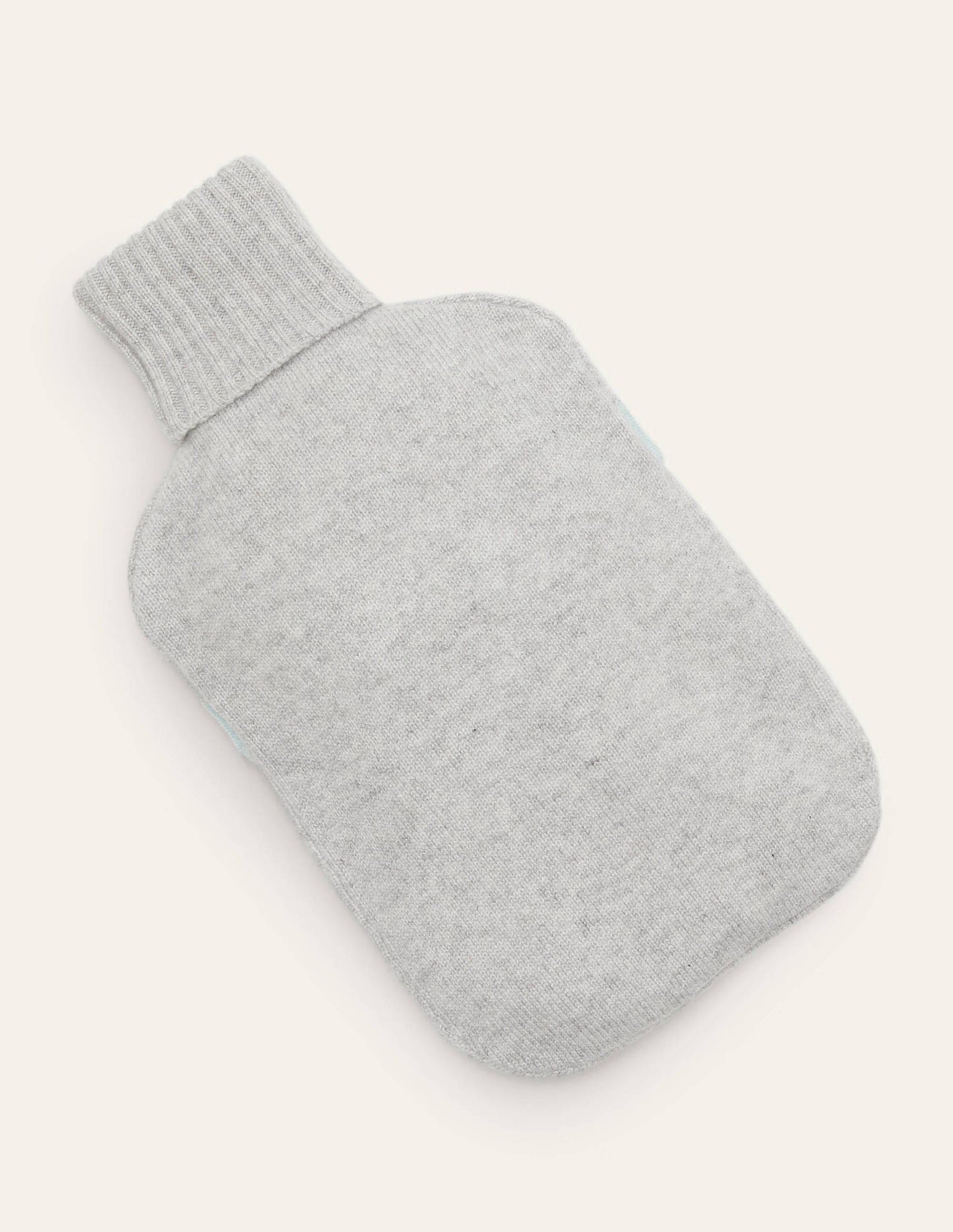 Cashmere Hot Water Bottle-Grey Marl/Fresh Water