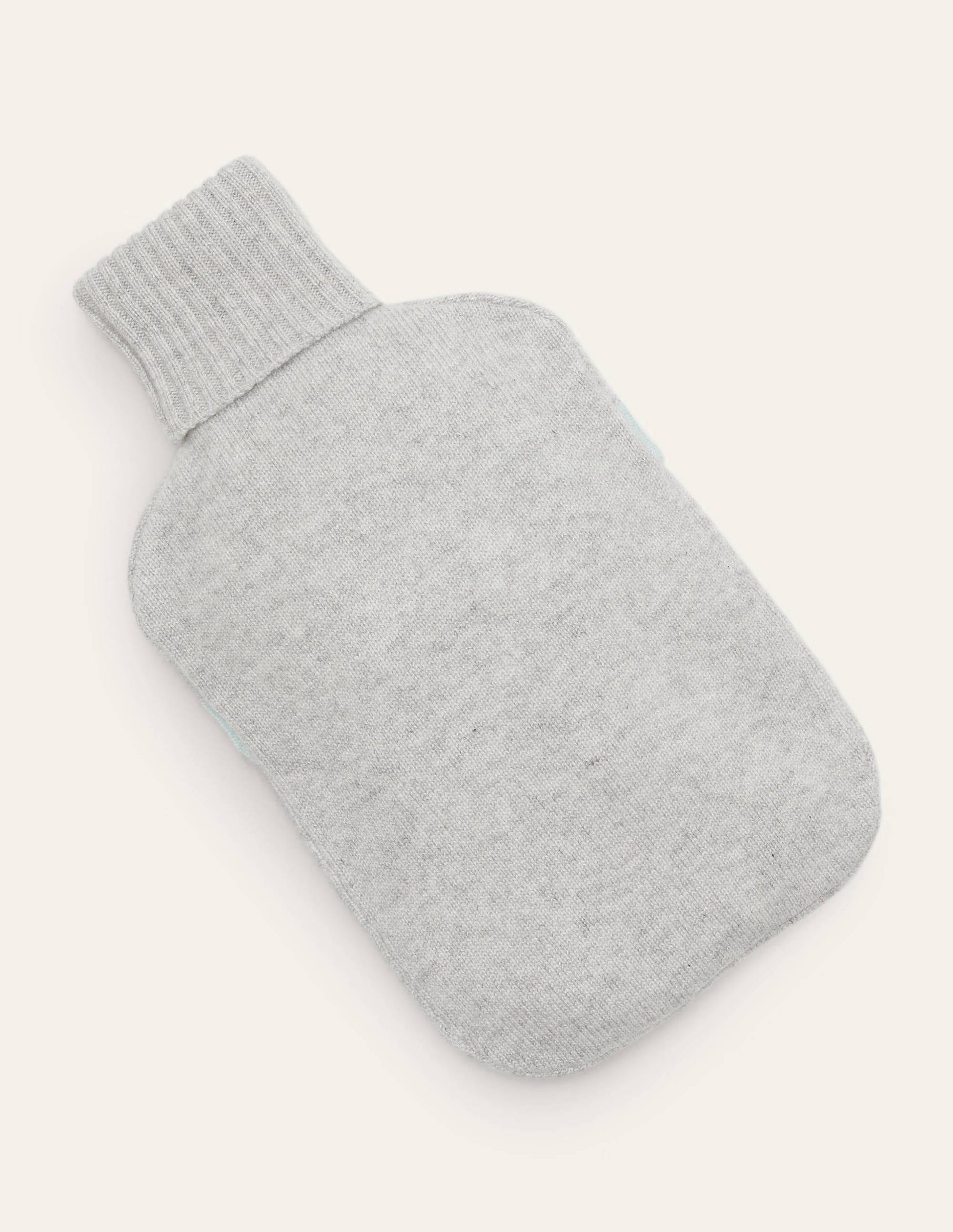Cashmere Hot Water Bottle-Grey Marl/Fresh Water-1