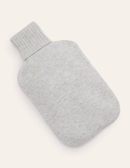 Cashmere Hot Water Bottle-Grey Marl/Fresh Water-1