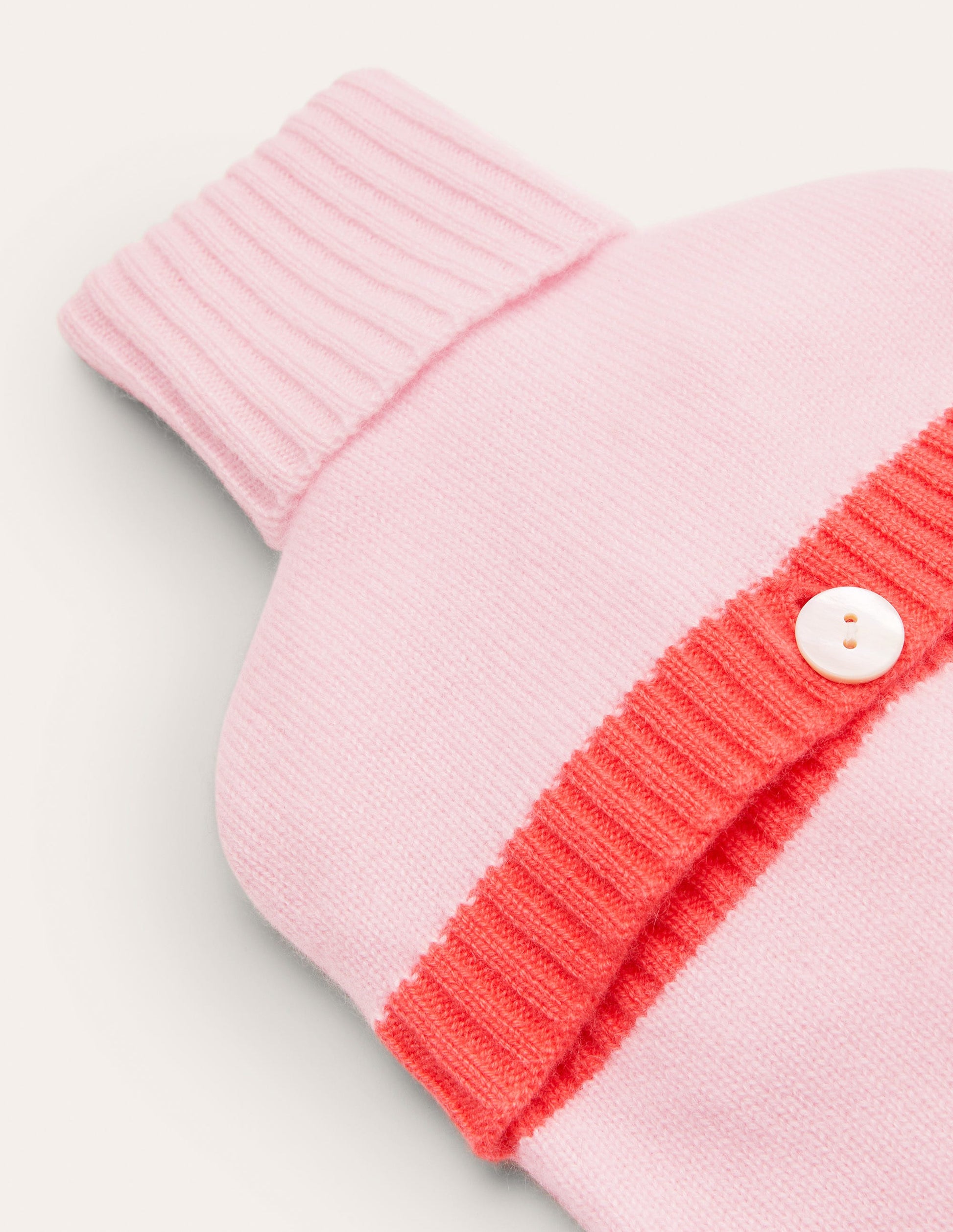 Cashmere Hot Water Bottle-Milkshake/Coral Crush-2