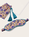 Printed Eye Mask-Ivory, Rich Floral