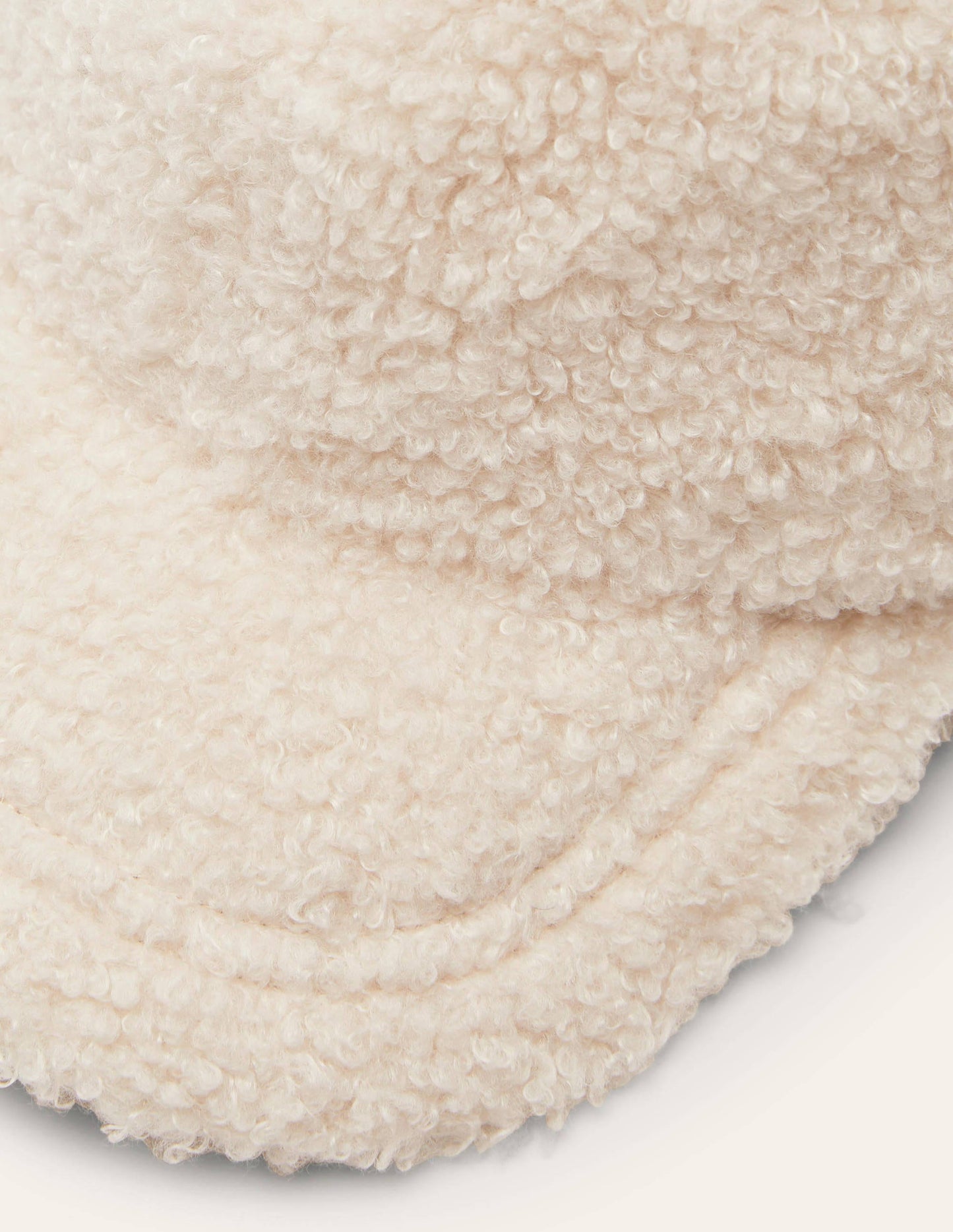 Borg Baseball Cap-Natural