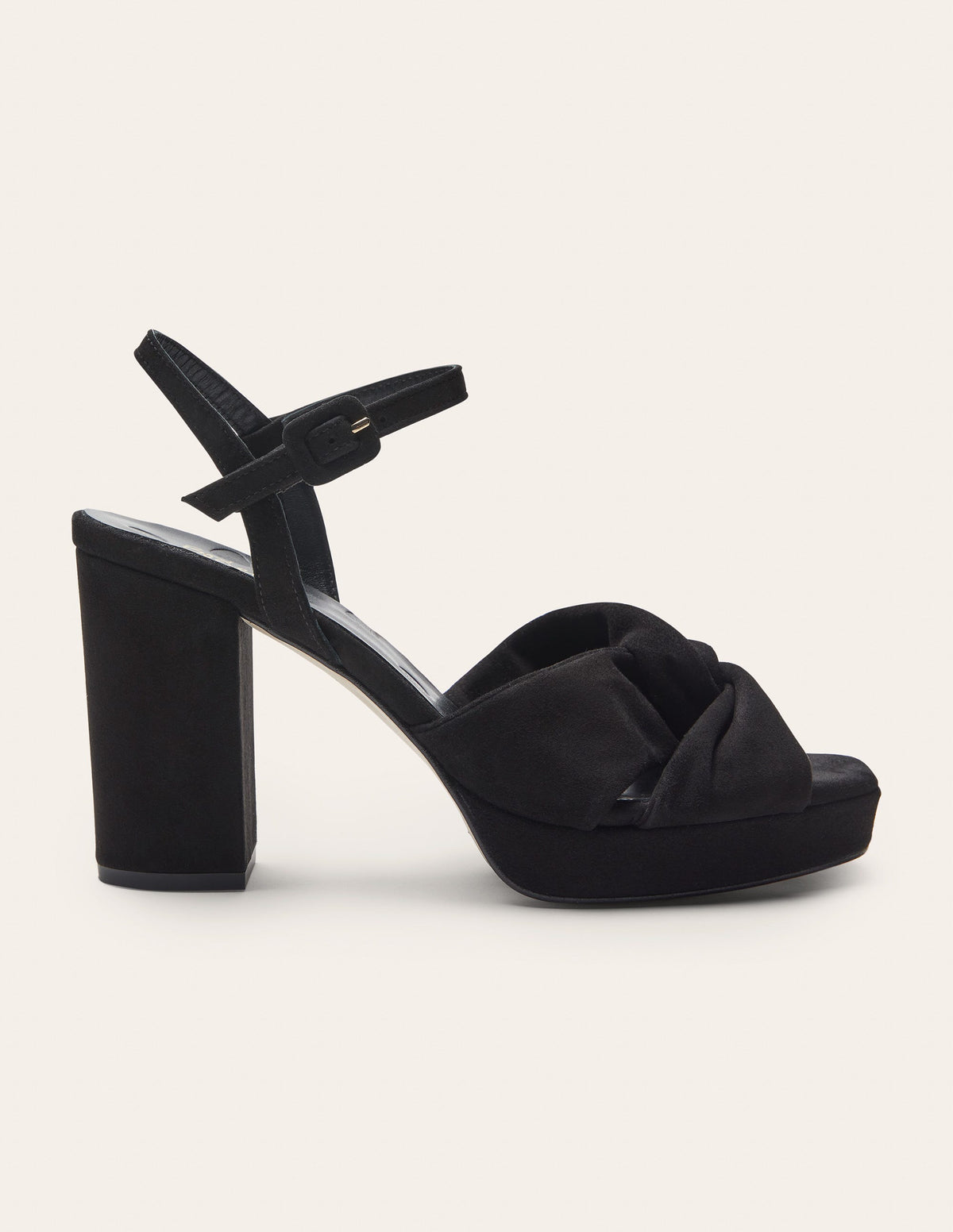 Twist-Front Heeled Platforms-Black-2