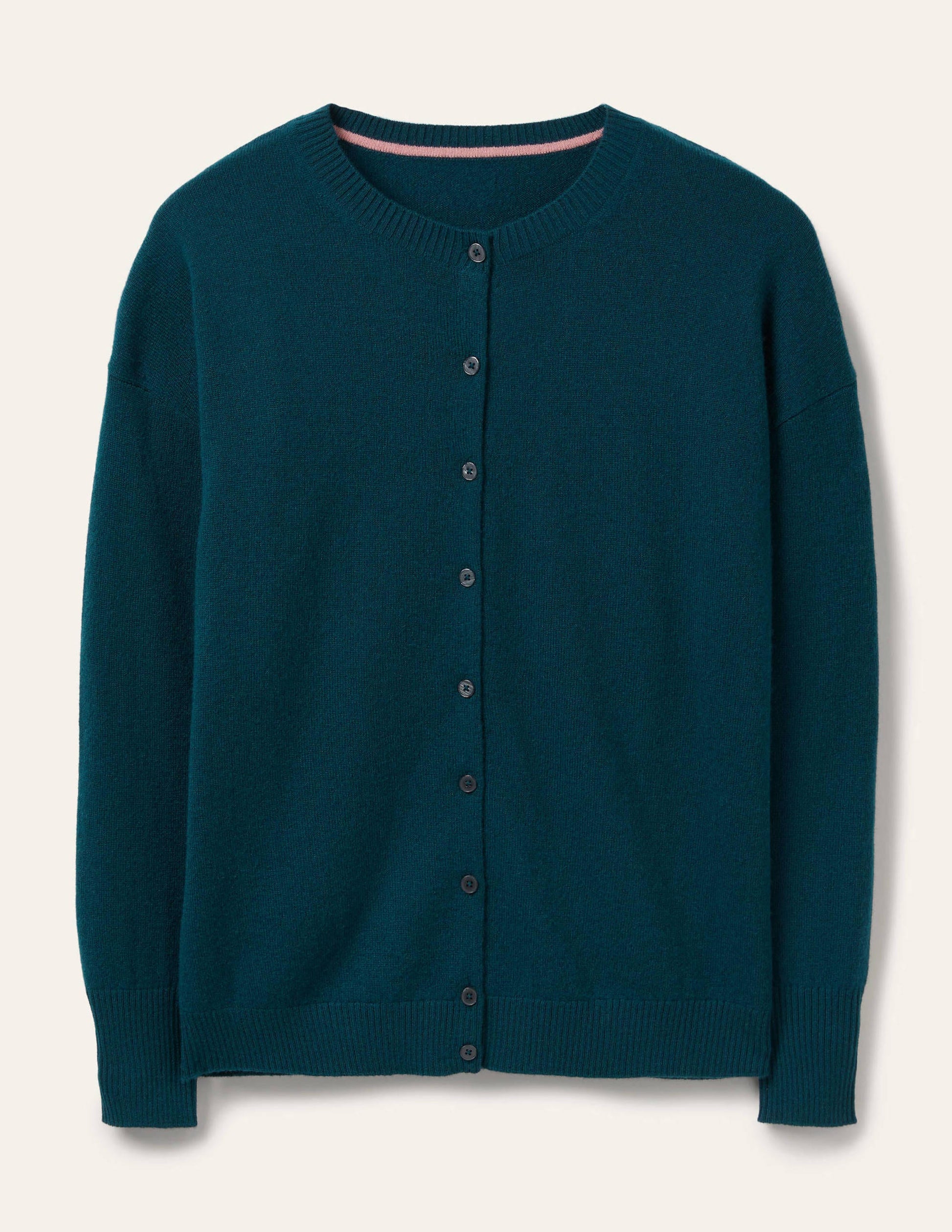 Cashmere Cardigan-Dark Teal-5