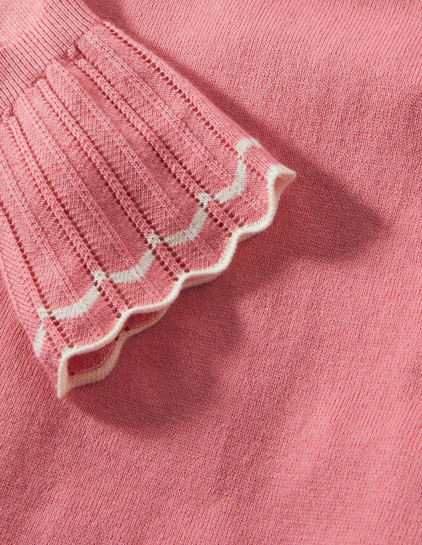 Aimee Pointelle Jumper-Formica Pink