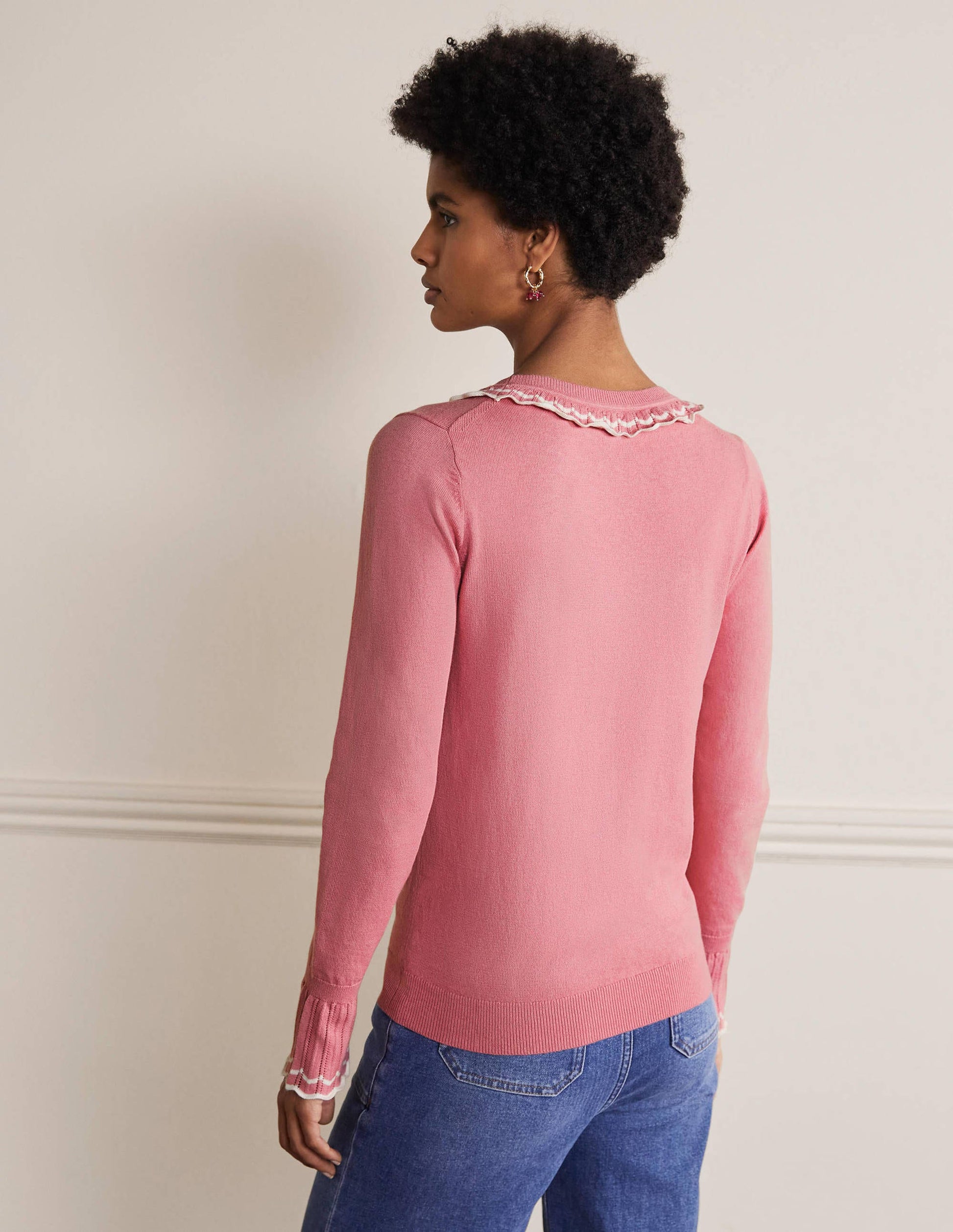 Aimee Pointelle Jumper-Formica Pink-3