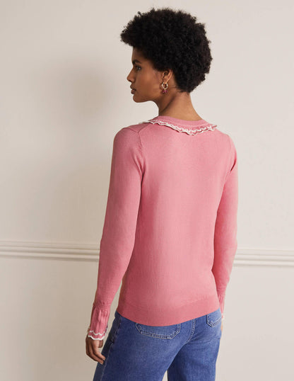 Aimee Pointelle Jumper-Formica Pink-3