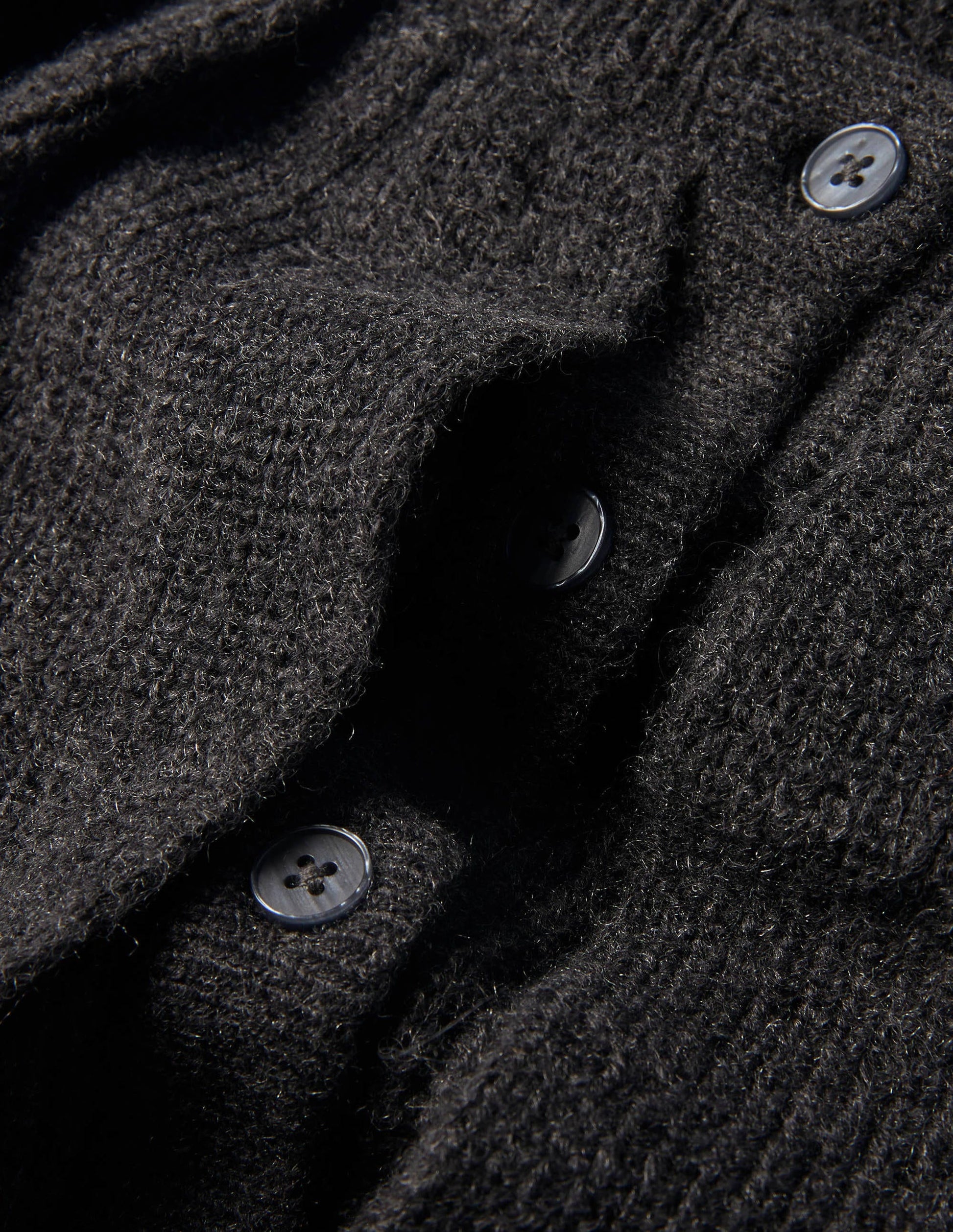 Fluffy Frill Collar Jumper-Charcoal Melange-6