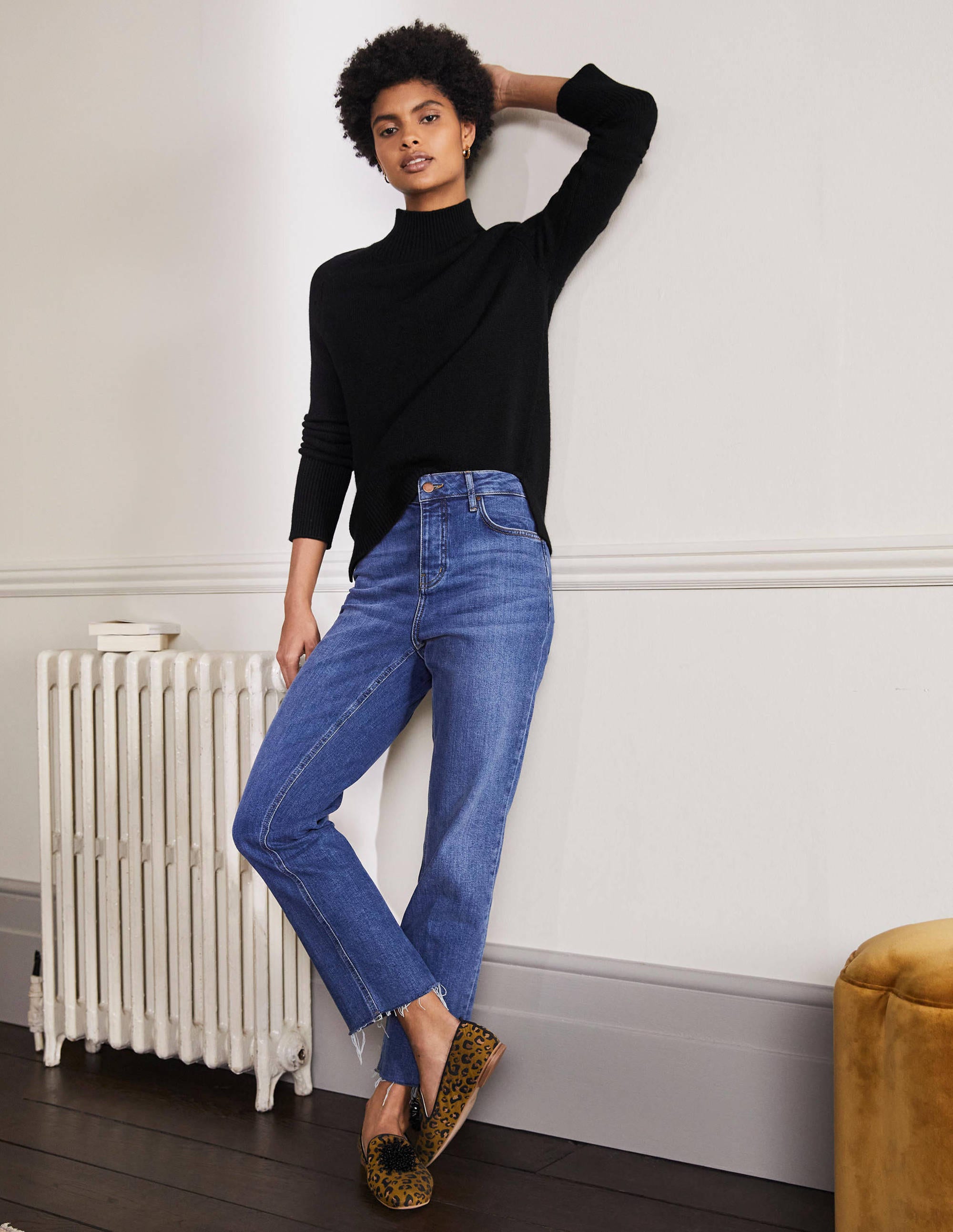 Anna Cashmere Jumper-Black - Image 4