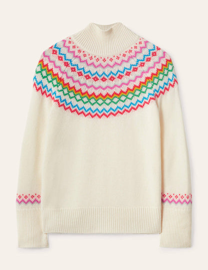 Anna Cashmere Jumper-Ivory Fair Isle-6