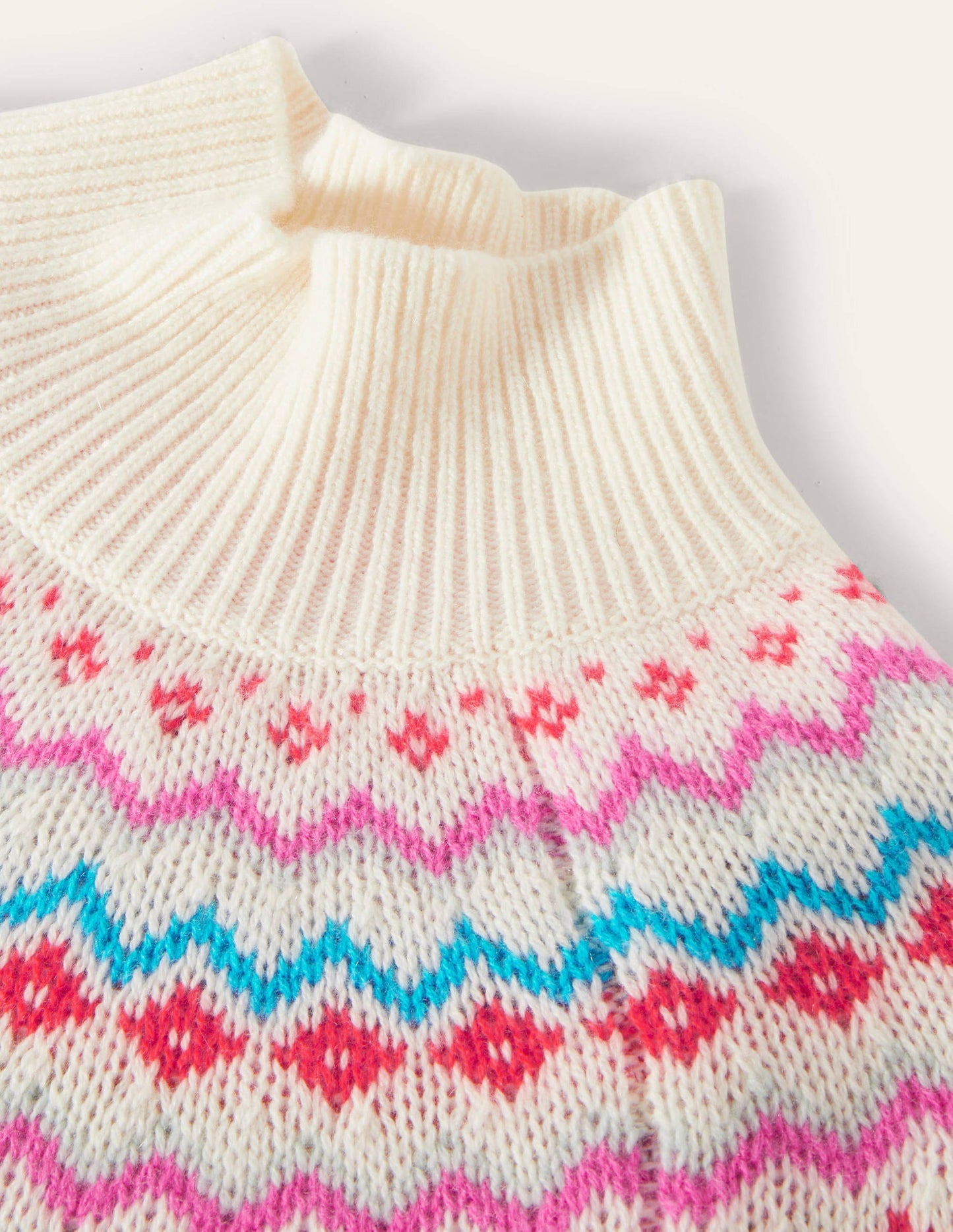 Anna Cashmere Jumper-Ivory Fair Isle