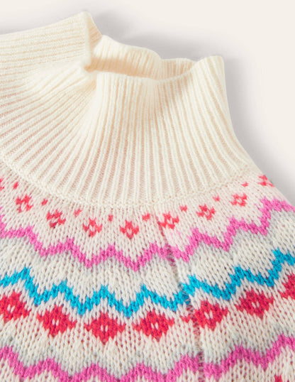 Anna Cashmere Jumper-Ivory Fair Isle-7