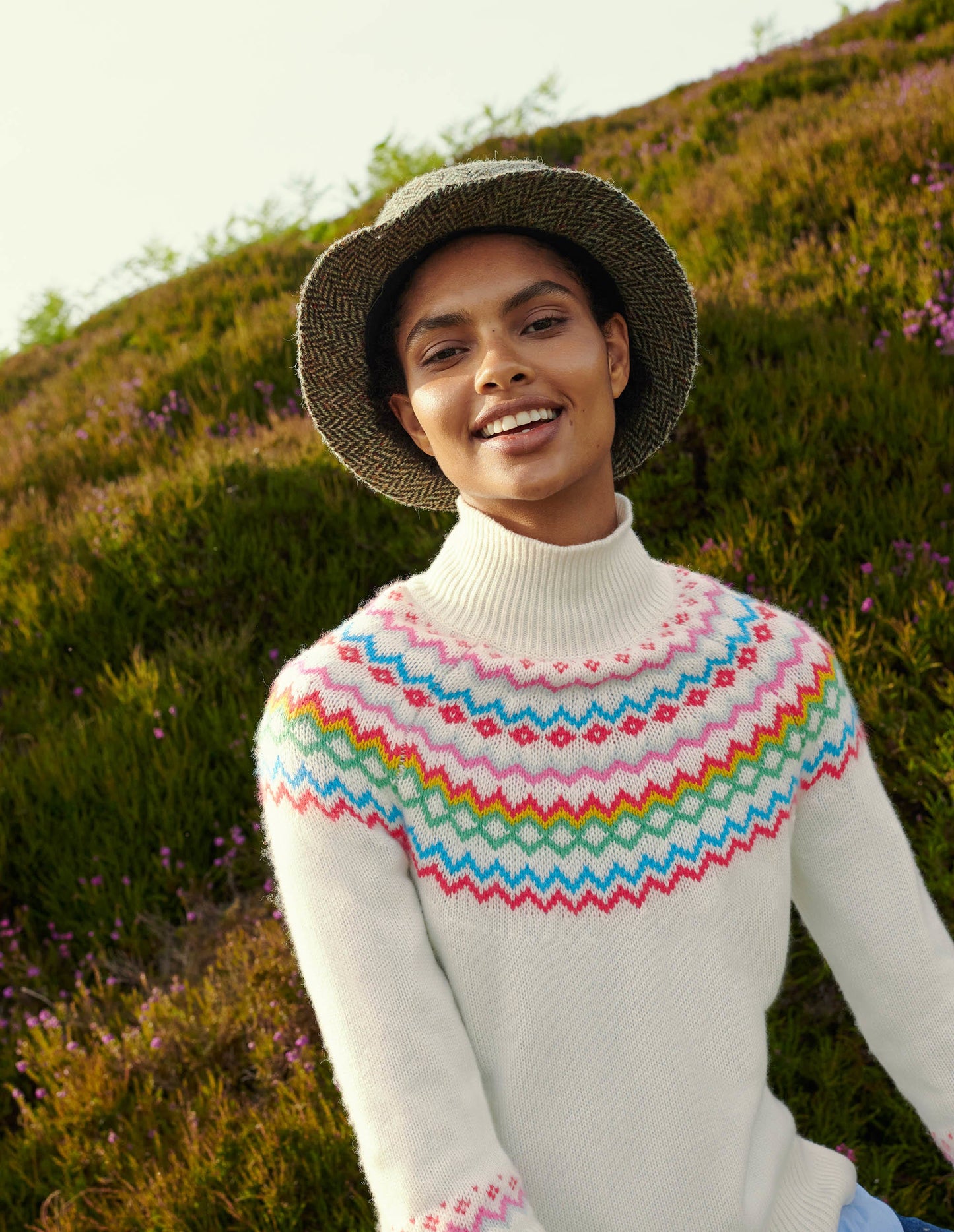 Anna Cashmere Jumper-Ivory Fair Isle