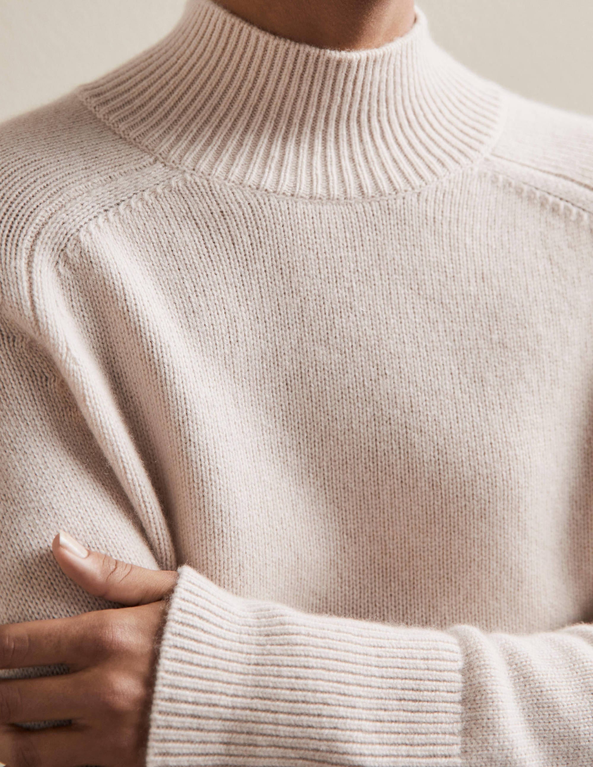 Anna Cashmere Jumper-Warm Ivory - Image 2