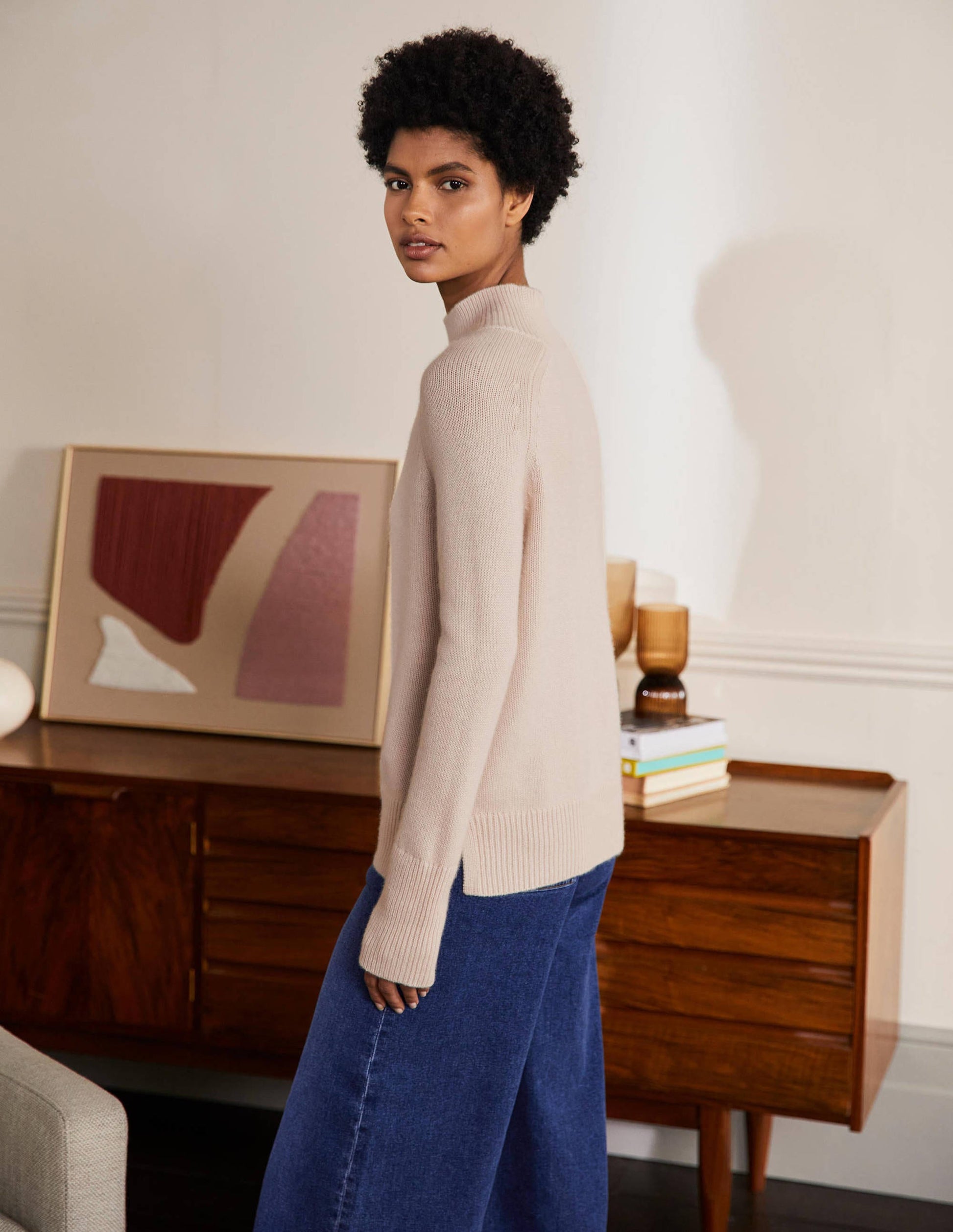 Anna Cashmere Jumper-Warm Ivory-3
