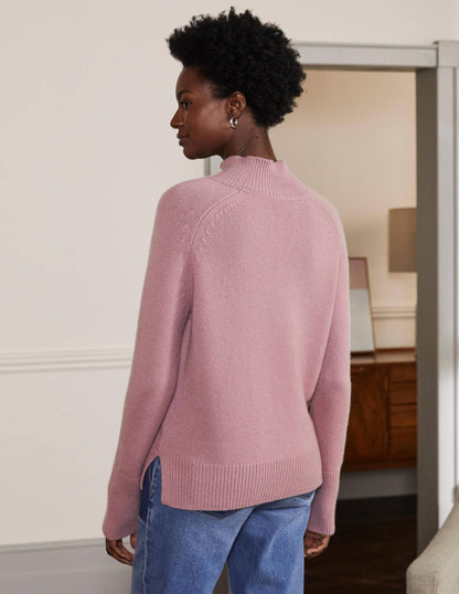Anna Cashmere Jumper-Violet Purple-3