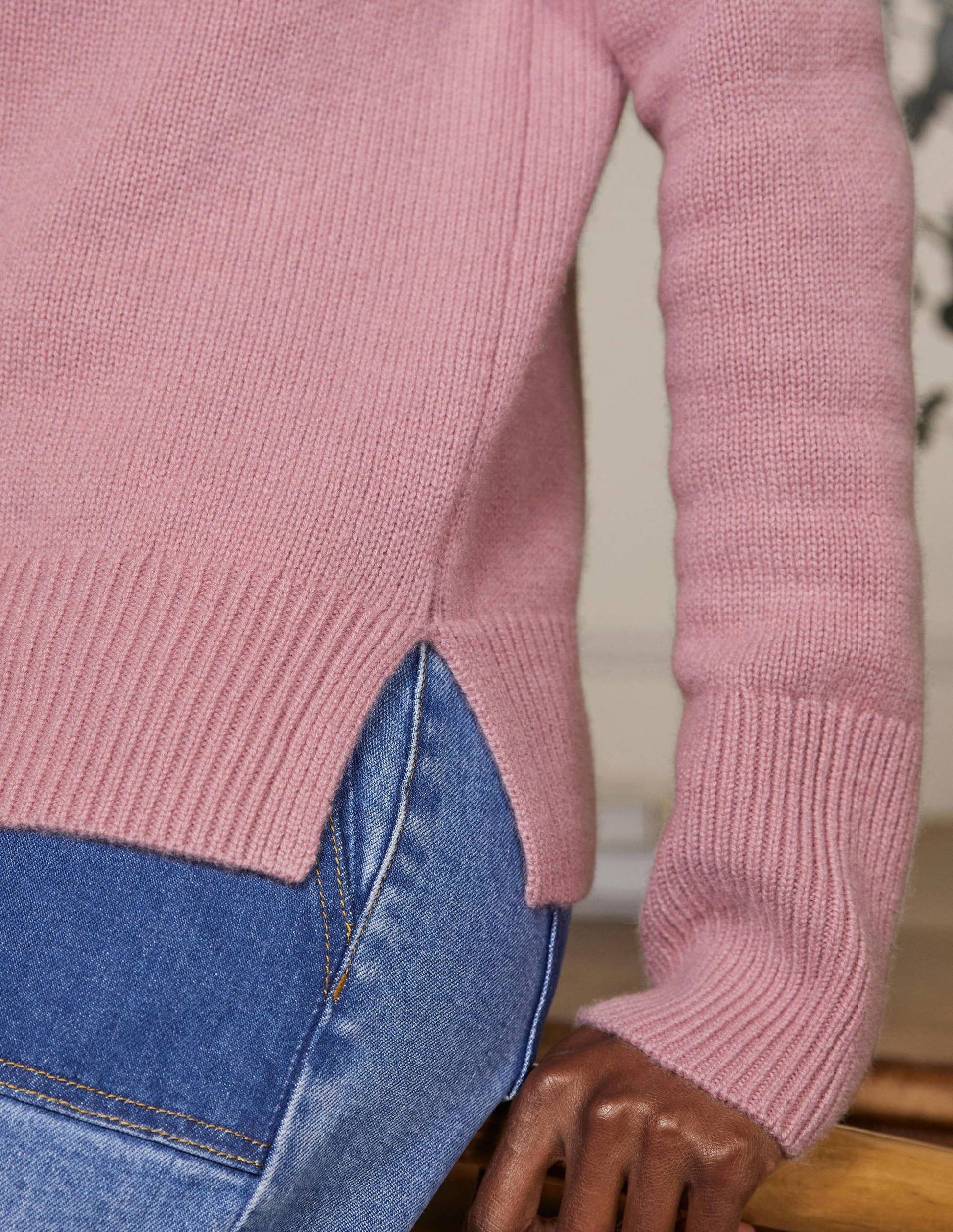 Anna Cashmere Jumper-Violet Purple-4