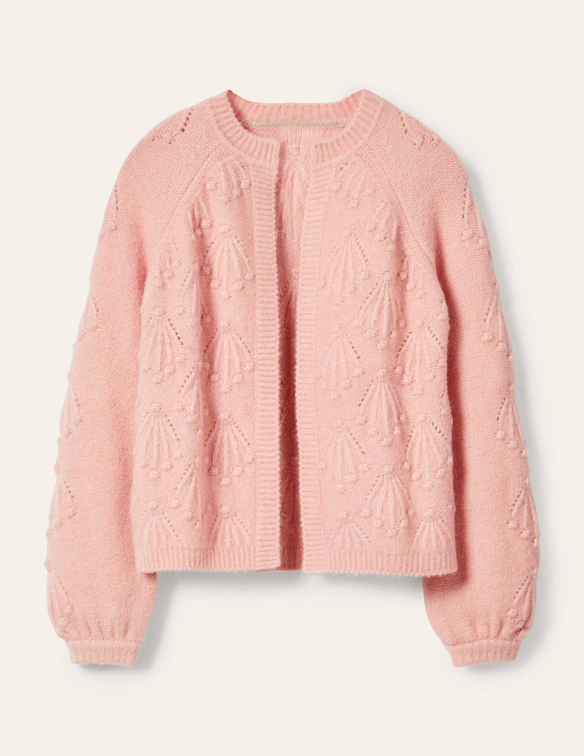 Relaxed Cable Cardigan-Milkshake - Image 6
