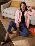 Relaxed Cable Cardigan-Milkshake
