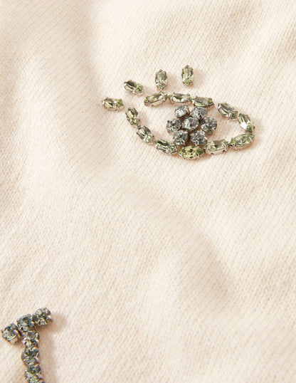 Felicity Embellished Jumper-Ivory