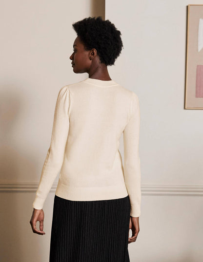 Felicity Embellished Jumper-Ivory