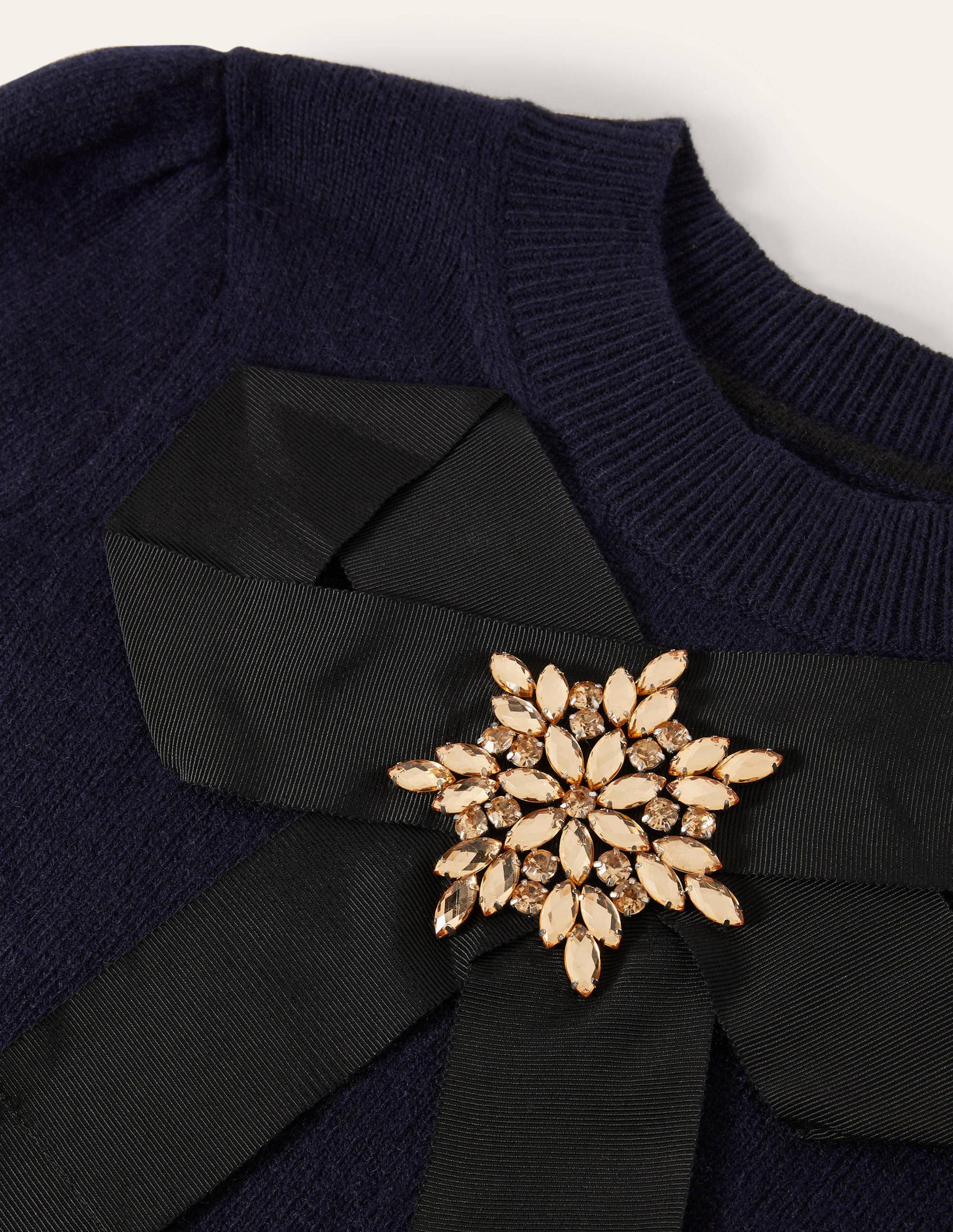 Felicity Embellished Jumper-Navy-5