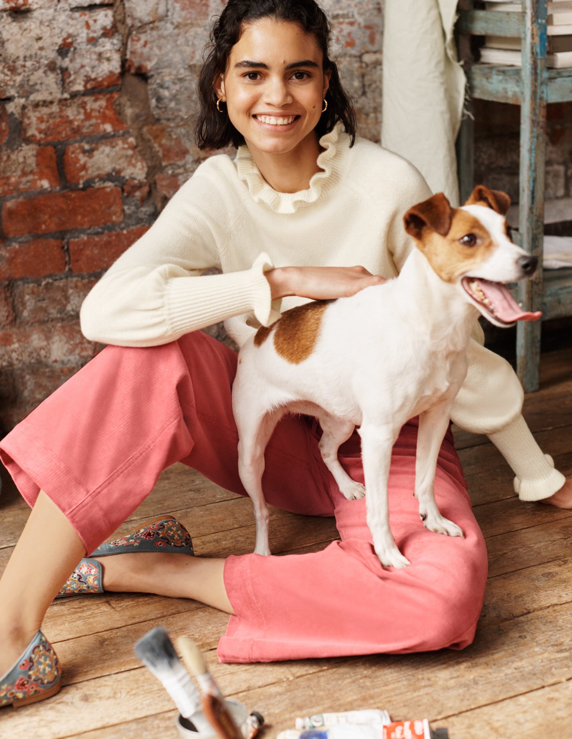 Cavendish Trousers-Dusty Rose-5