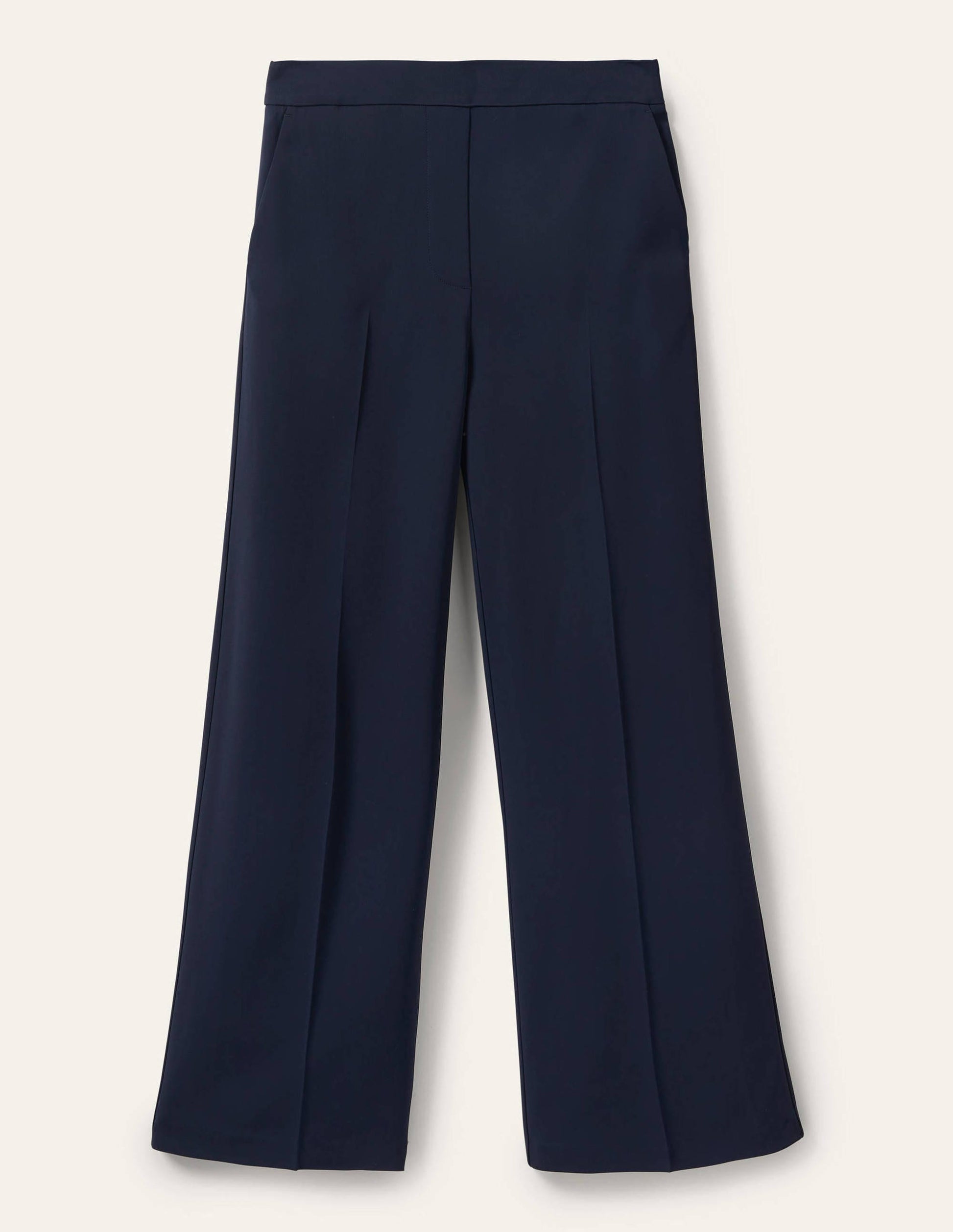 Albemarle Wide Leg Trousers-Navy-5