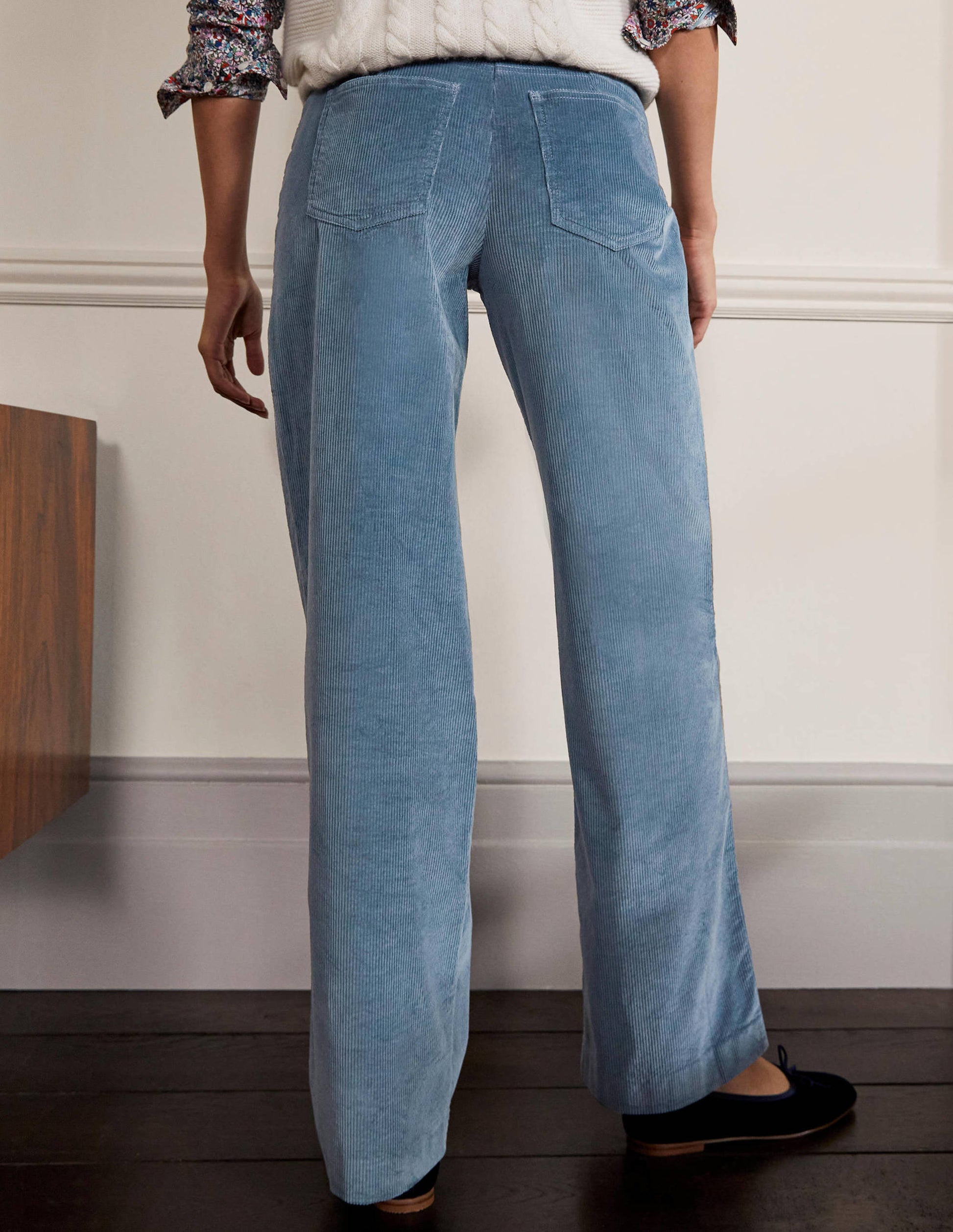 Alexia Cord Trousers-Airforce-2
